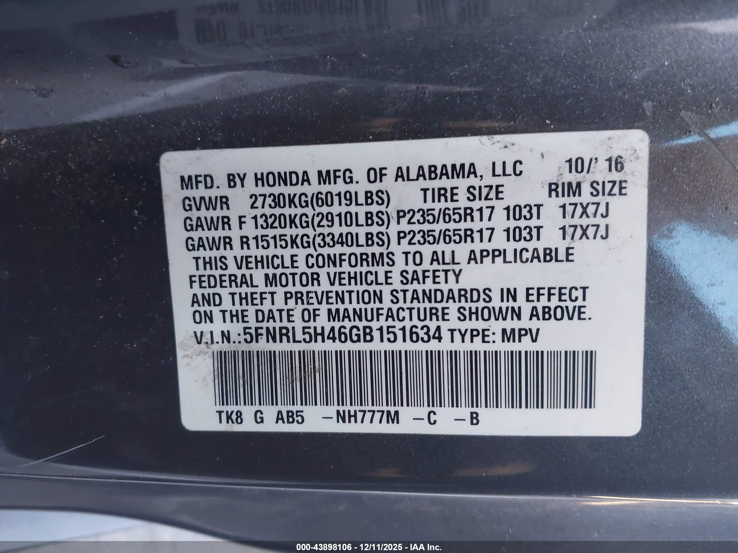 HONDA ODYSSEY image 9