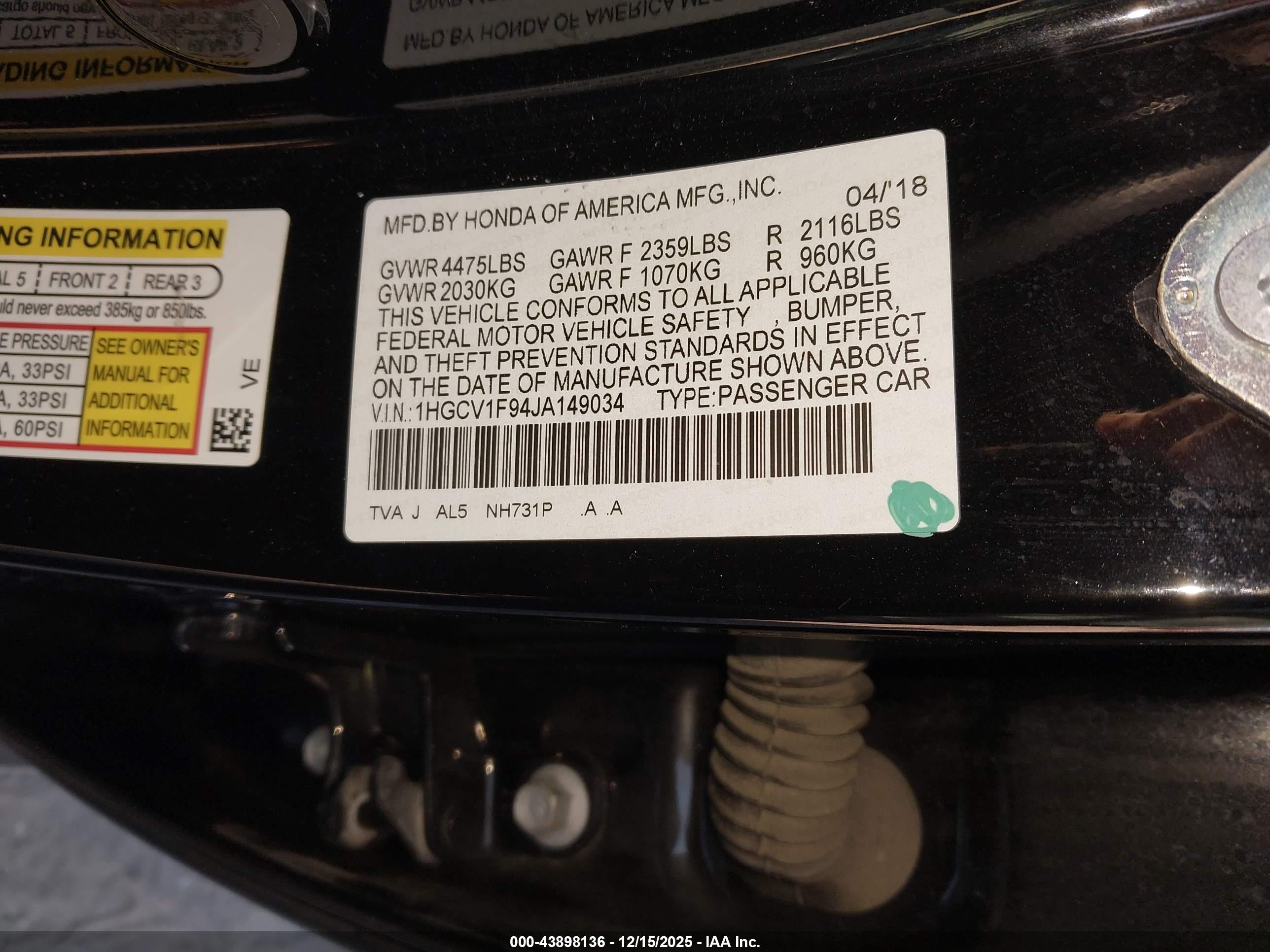HONDA ACCORD image 9