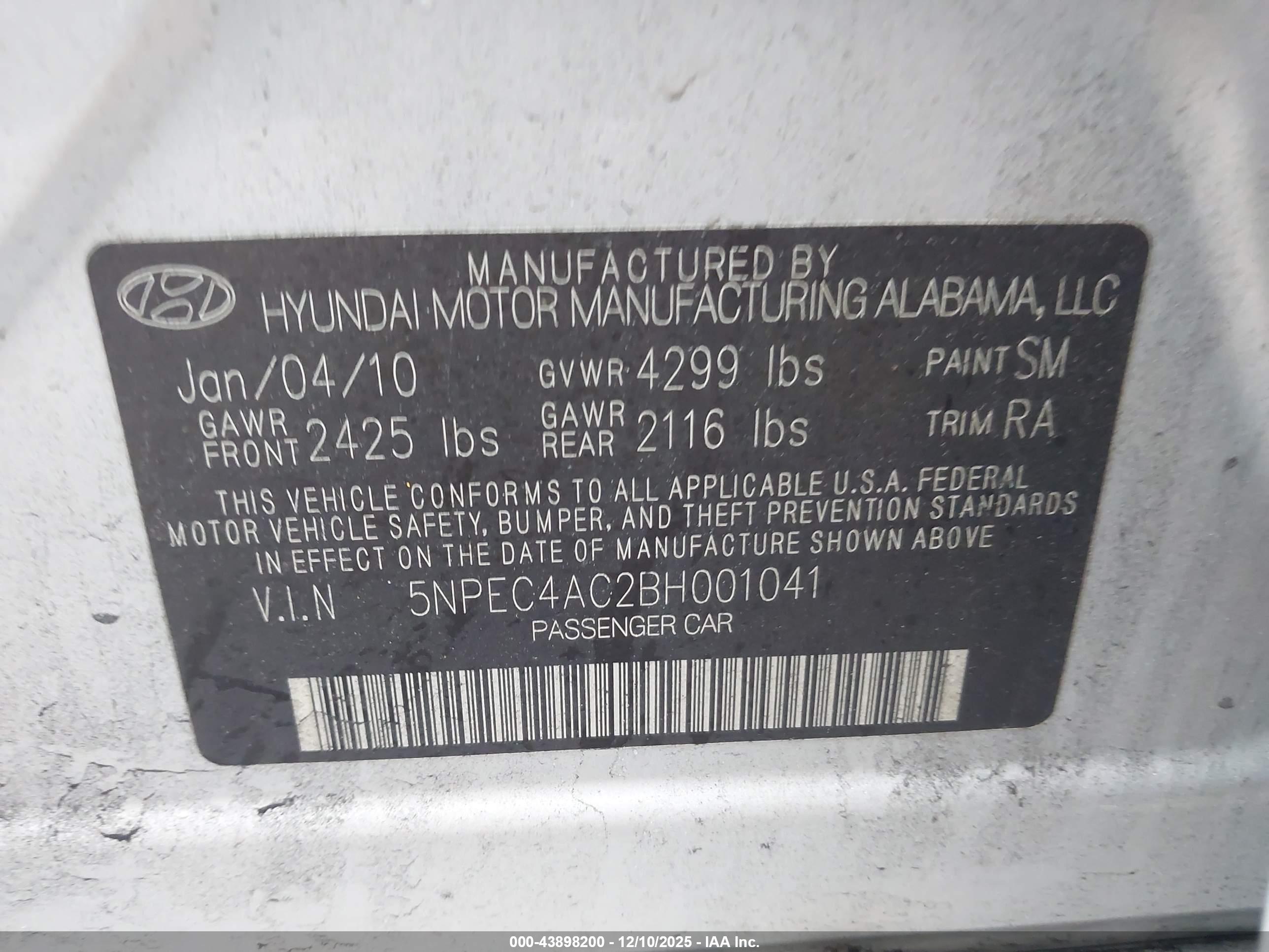 HYUNDAI SONATA image 9