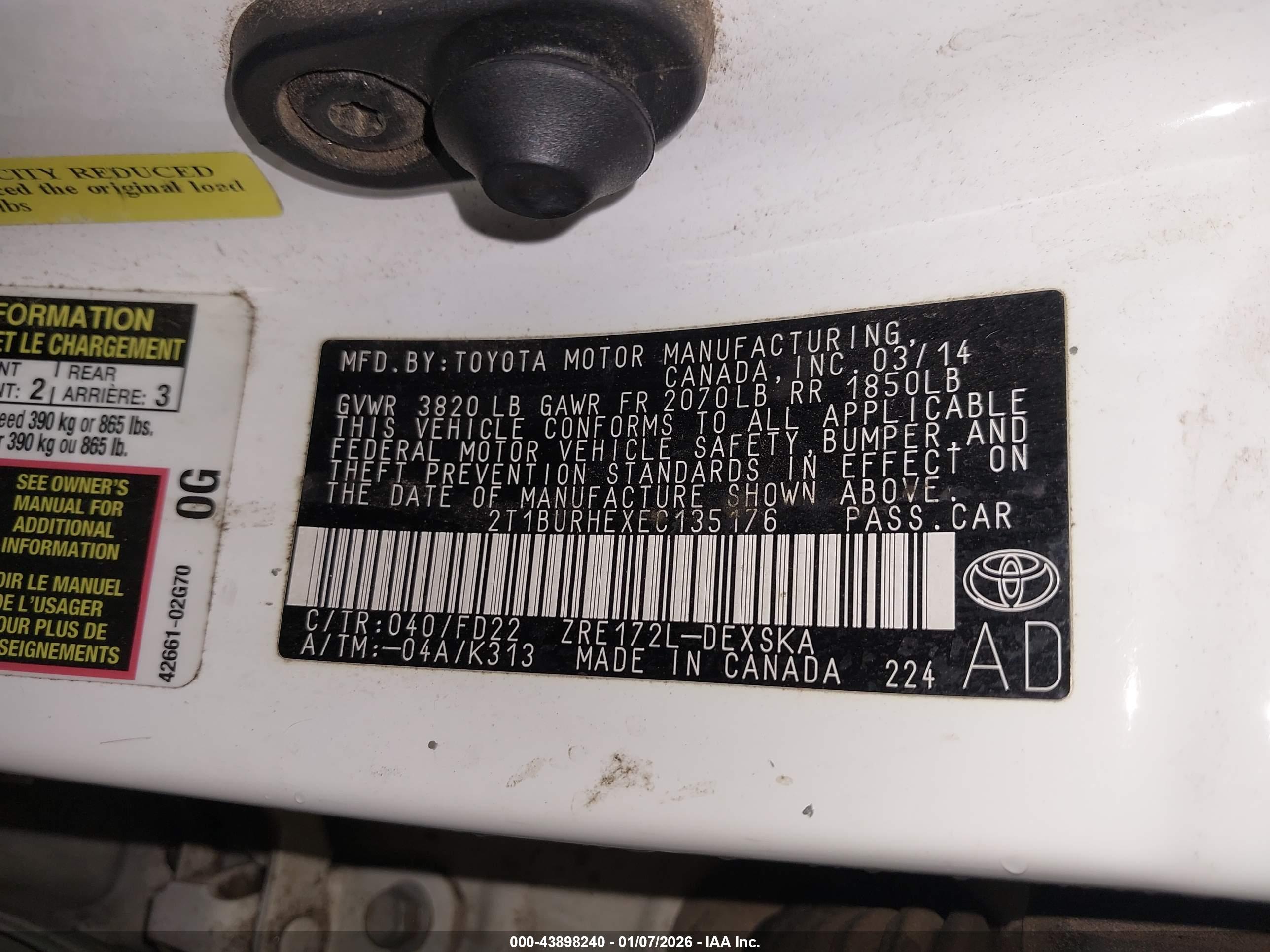 TOYOTA COROLLA image 9
