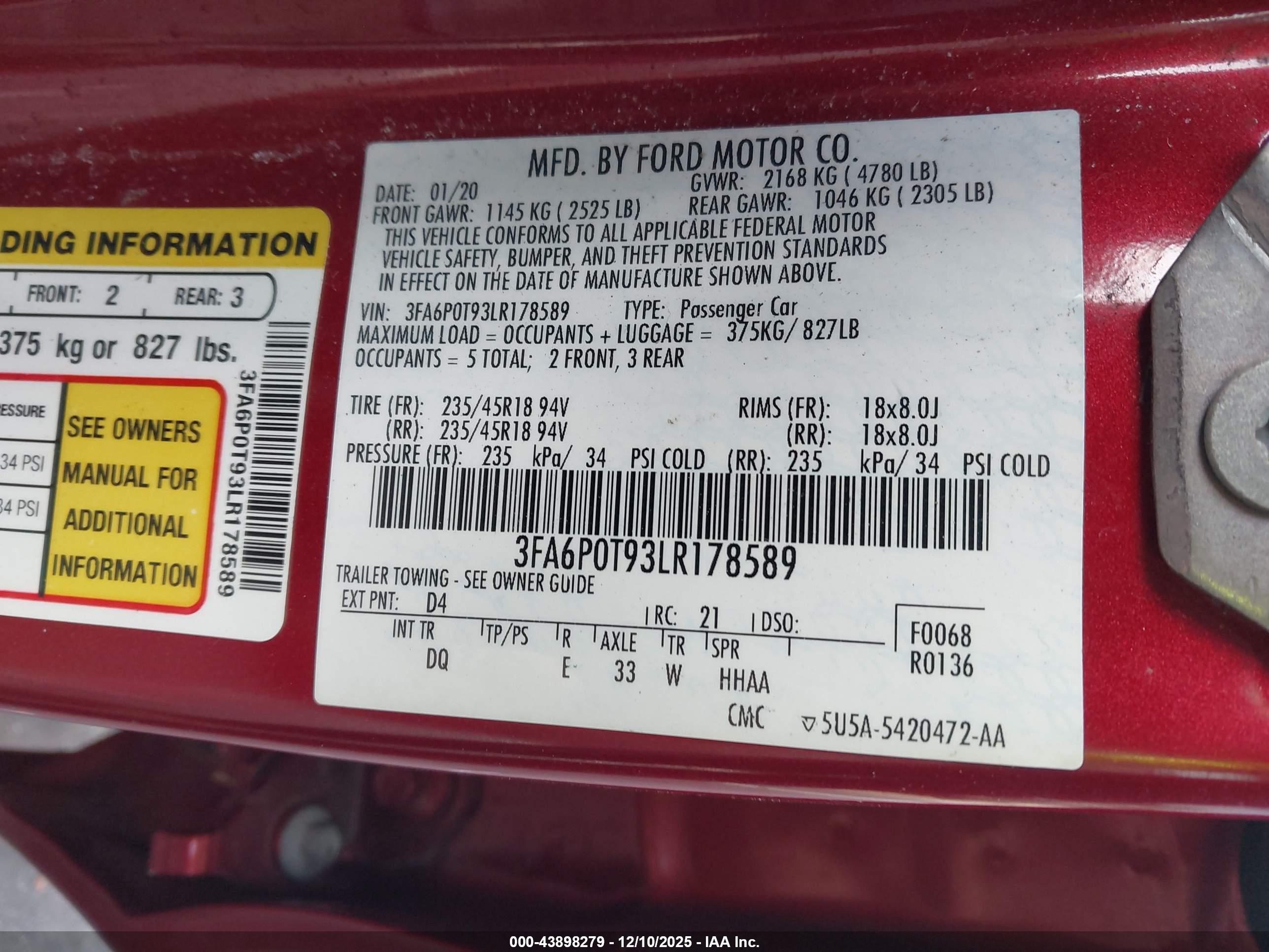 FORD FUSION image 9
