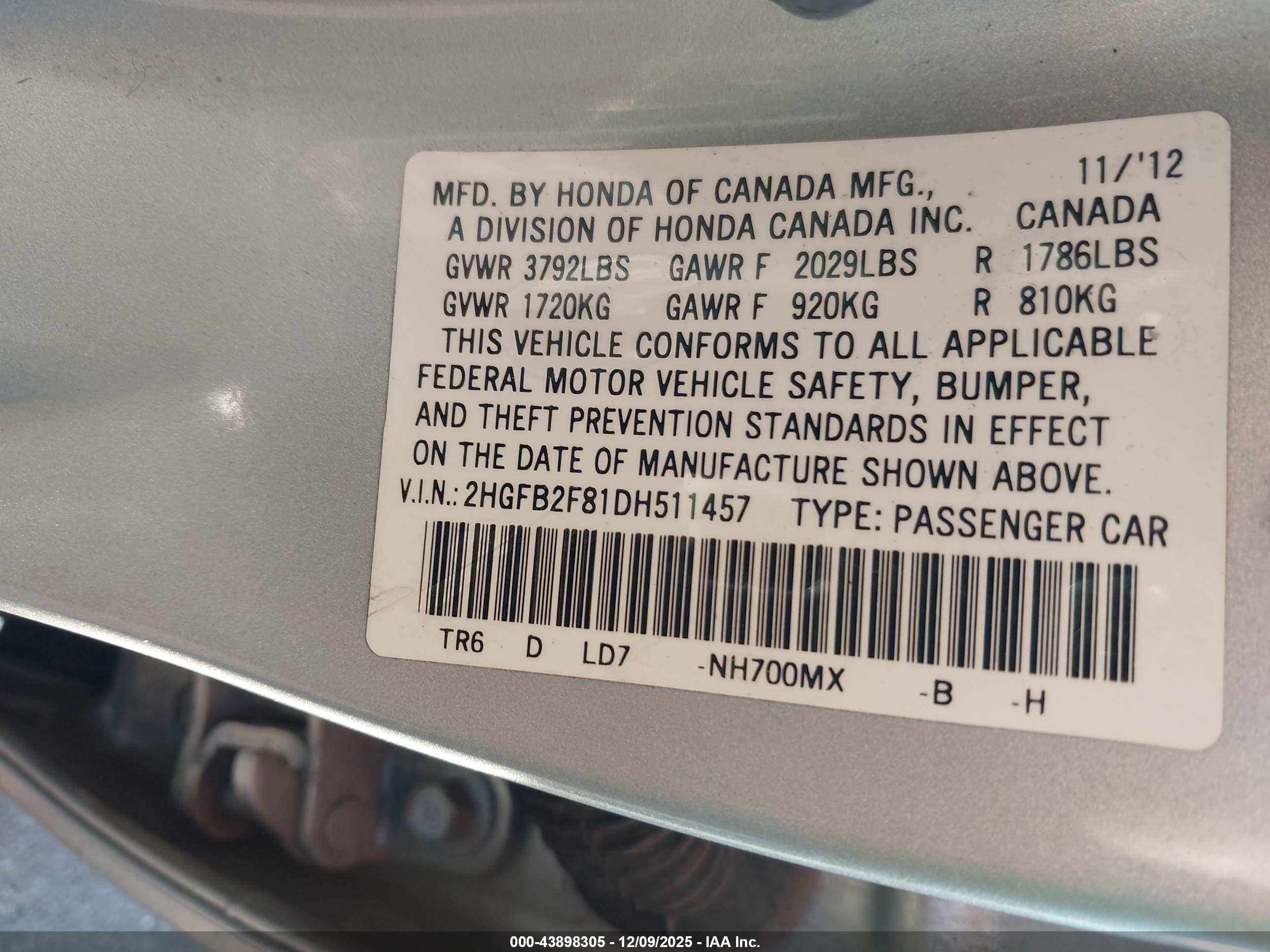 HONDA CIVIC image 9