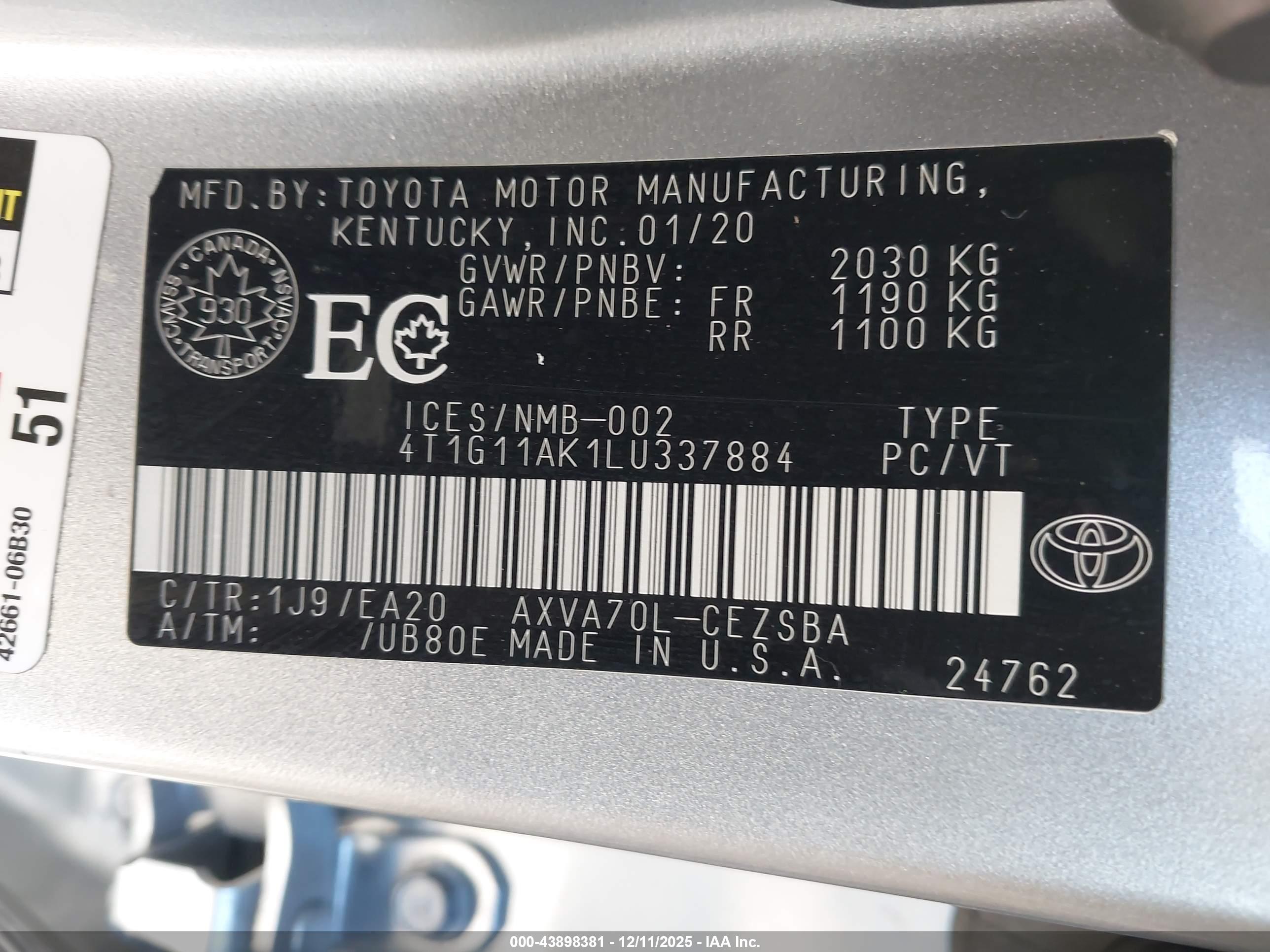 TOYOTA CAMRY image 9