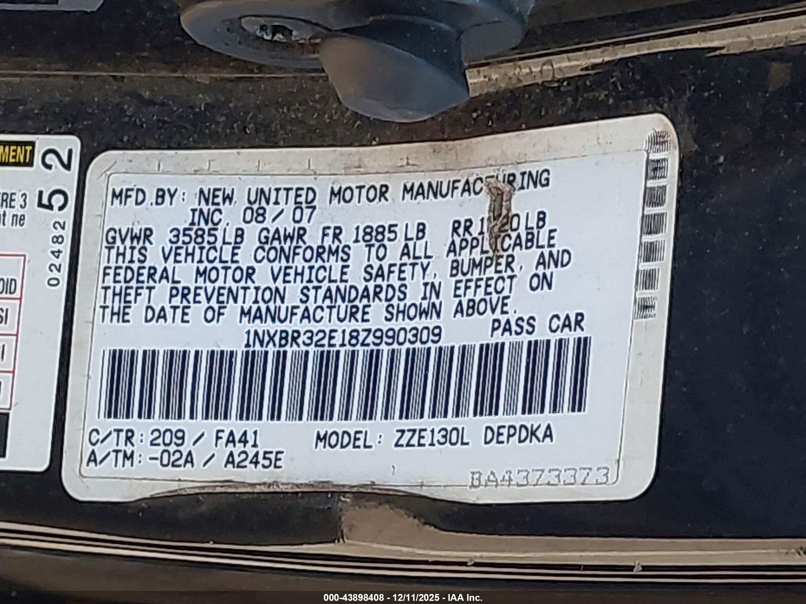 TOYOTA COROLLA image 9