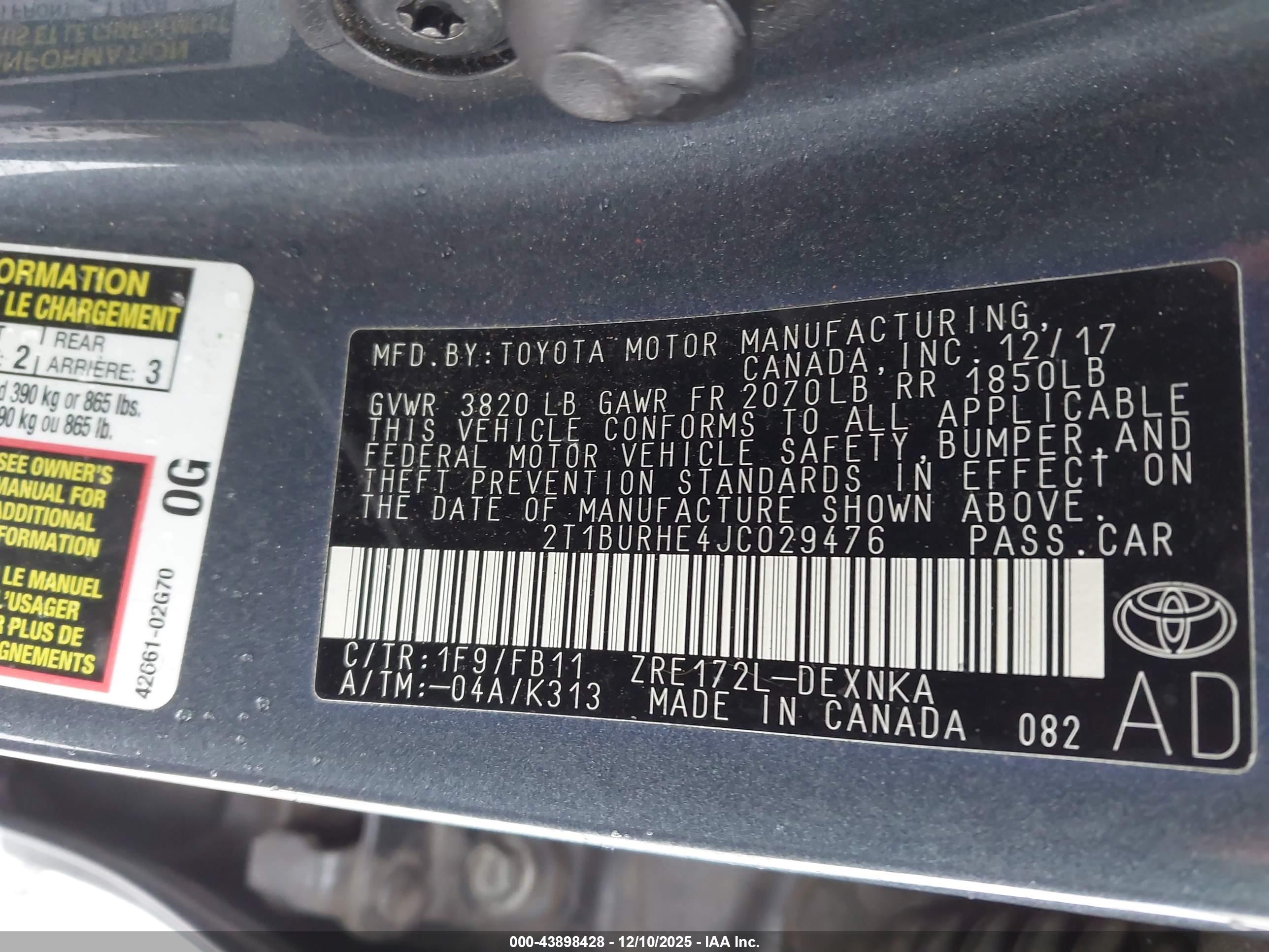 TOYOTA COROLLA image 9