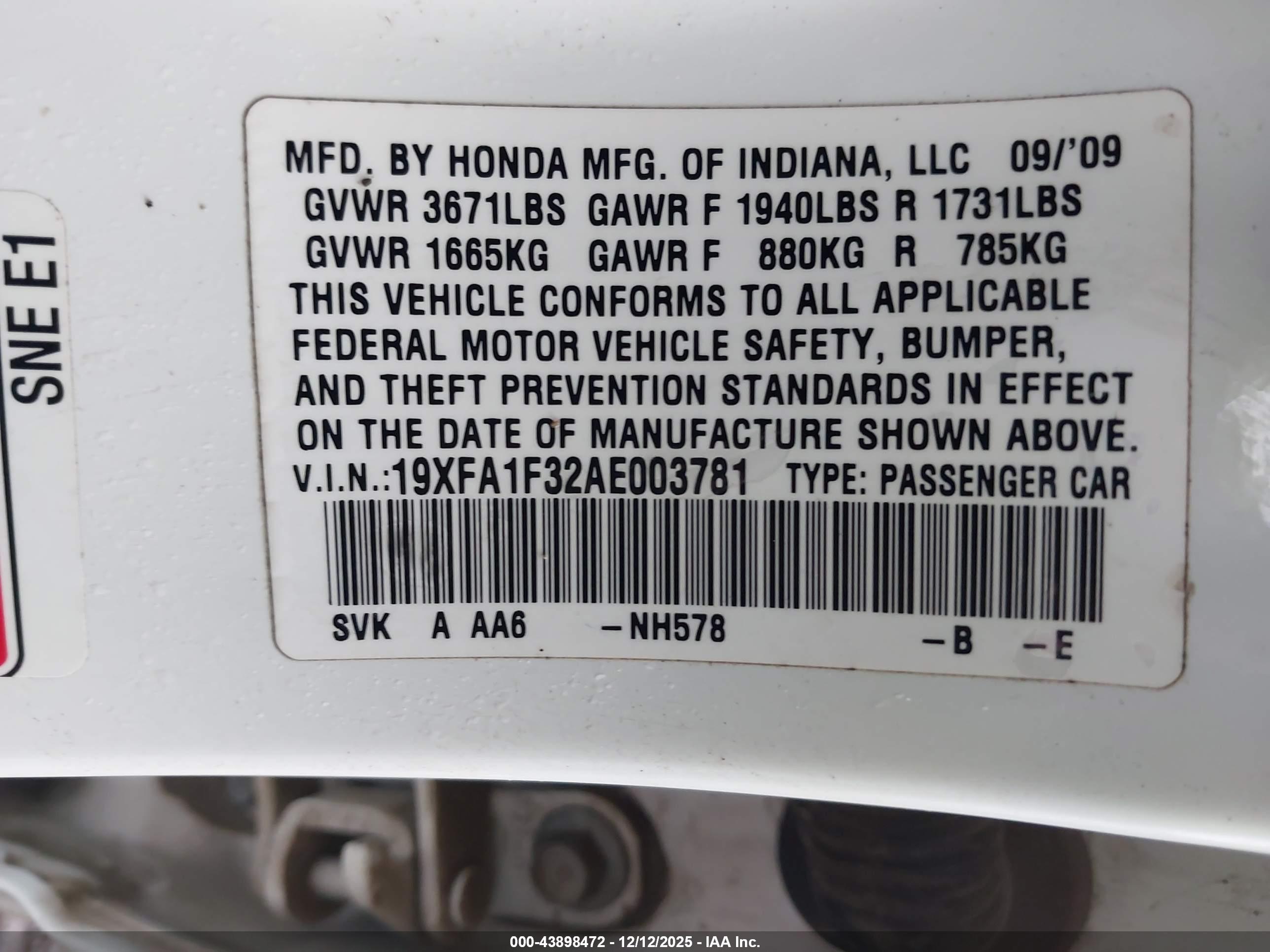 HONDA CIVIC image 9
