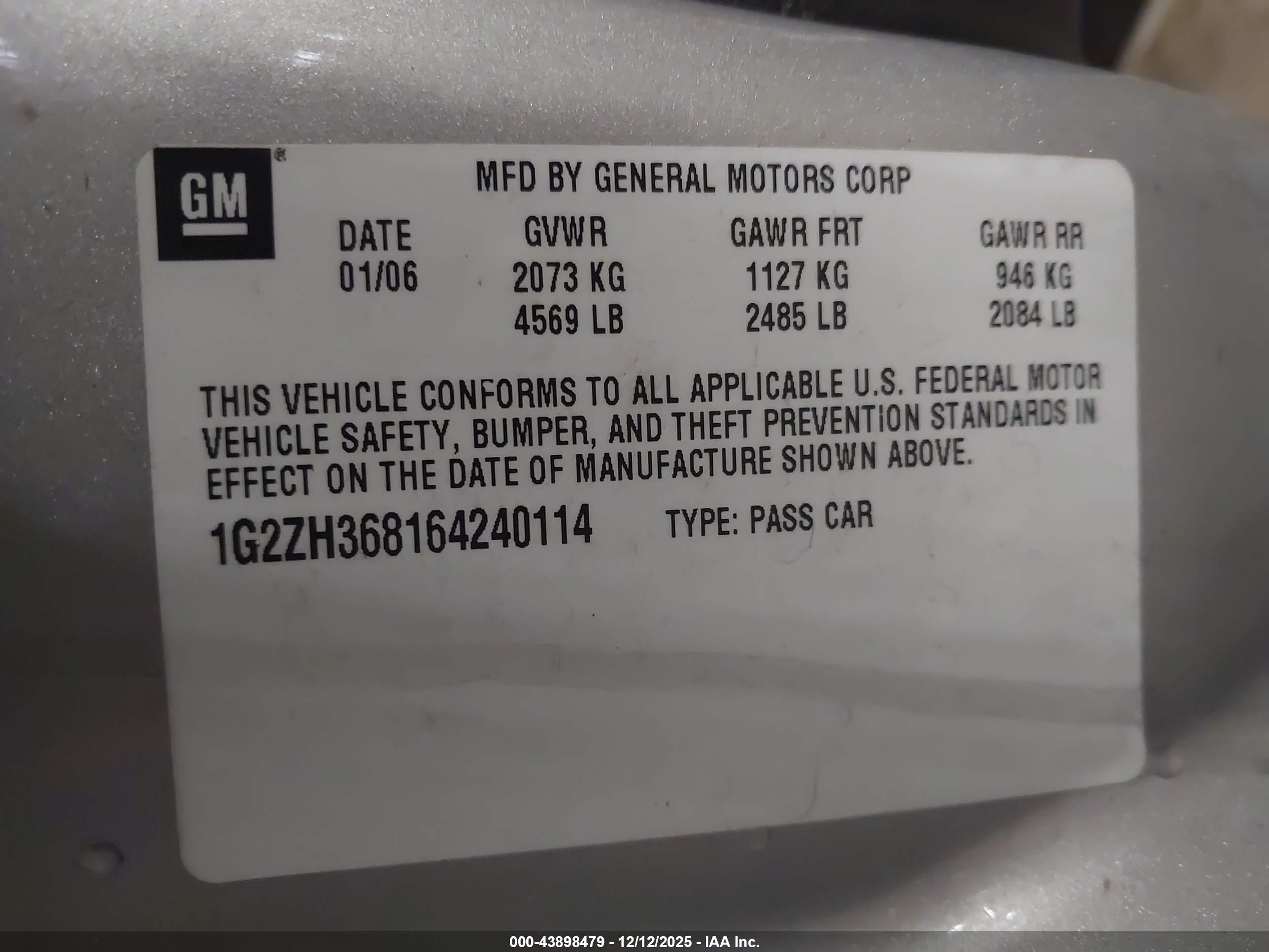 PONTIAC G6 image 9