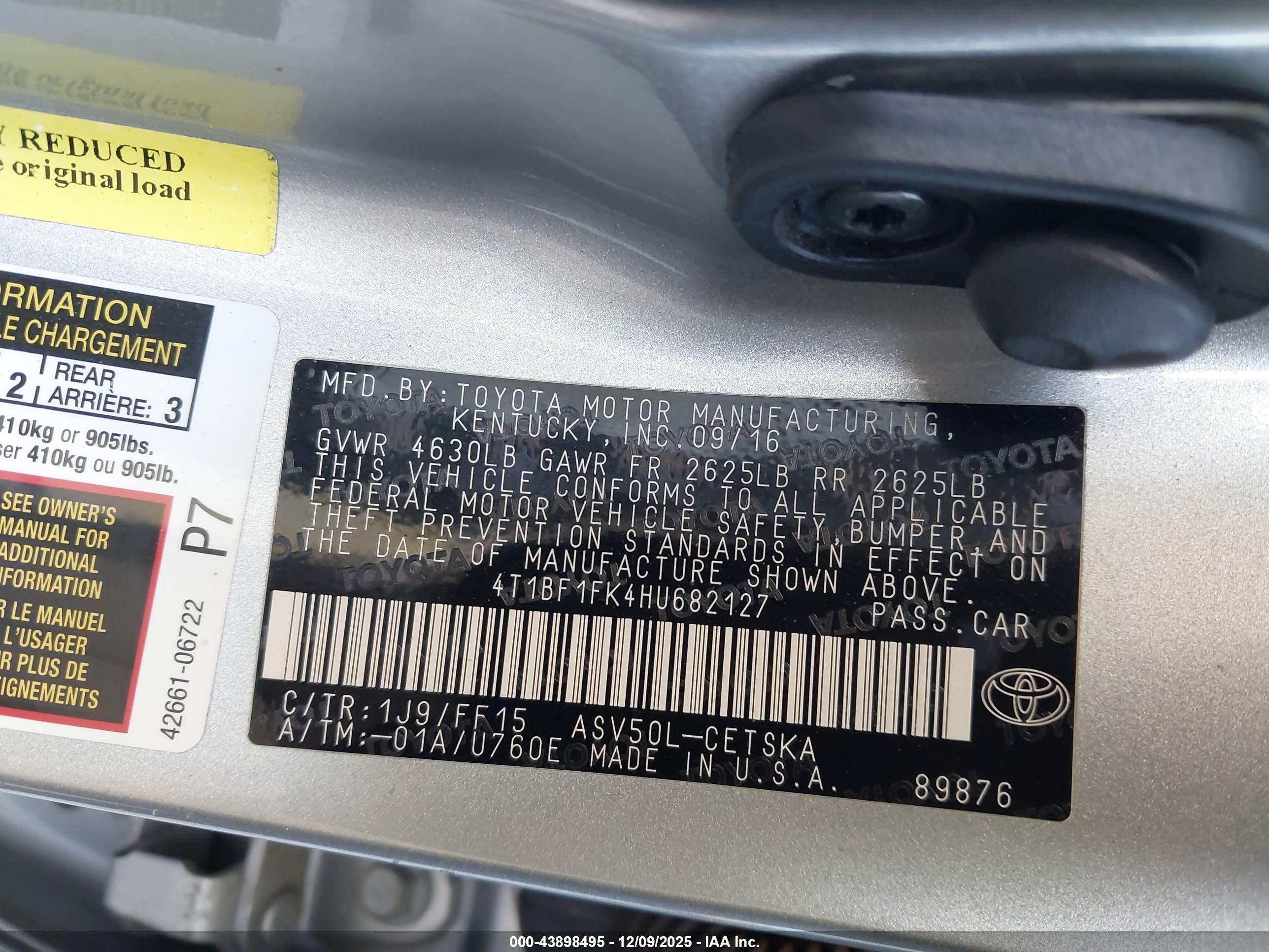 TOYOTA CAMRY image 9