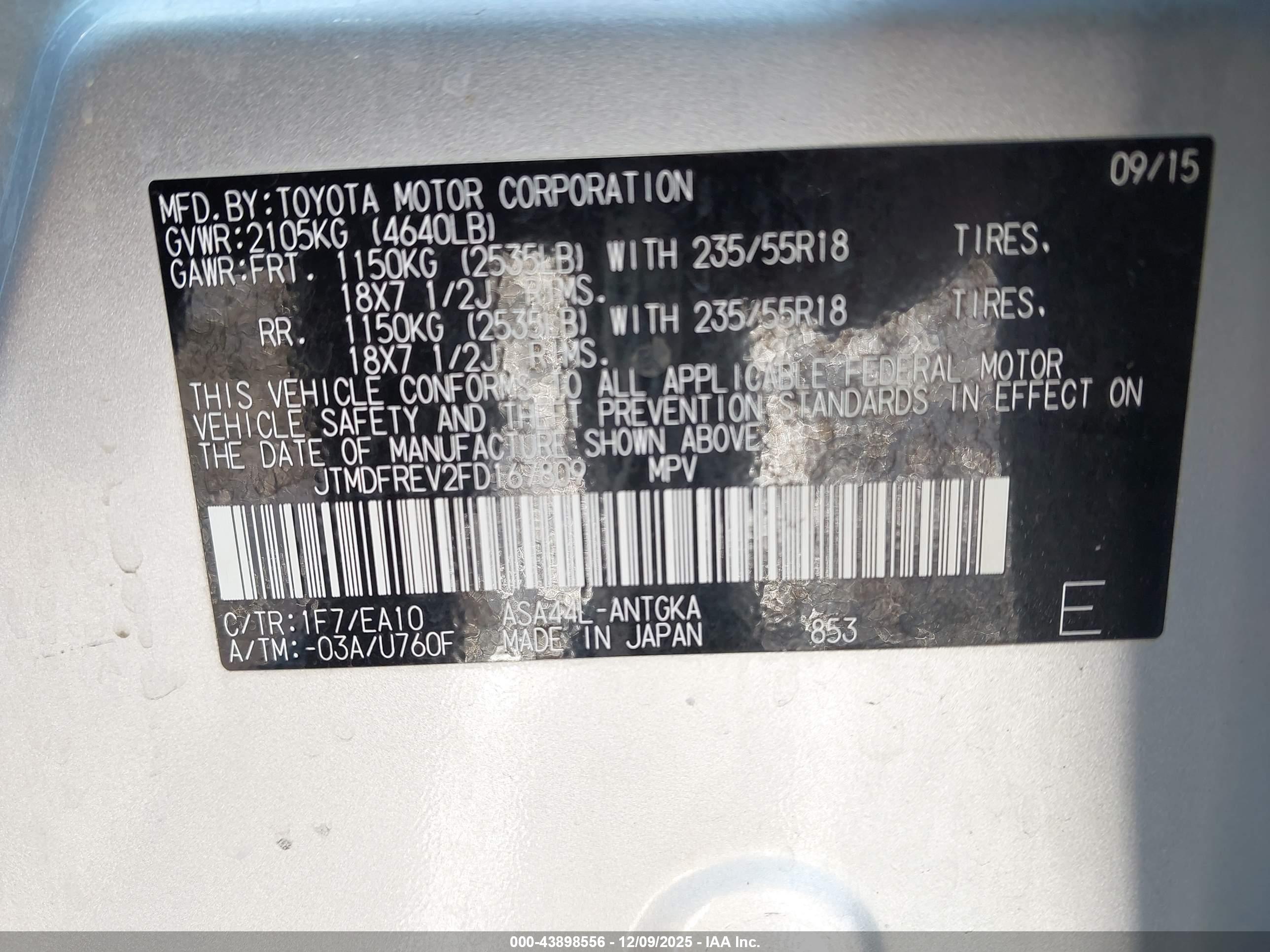 TOYOTA RAV4 image 9