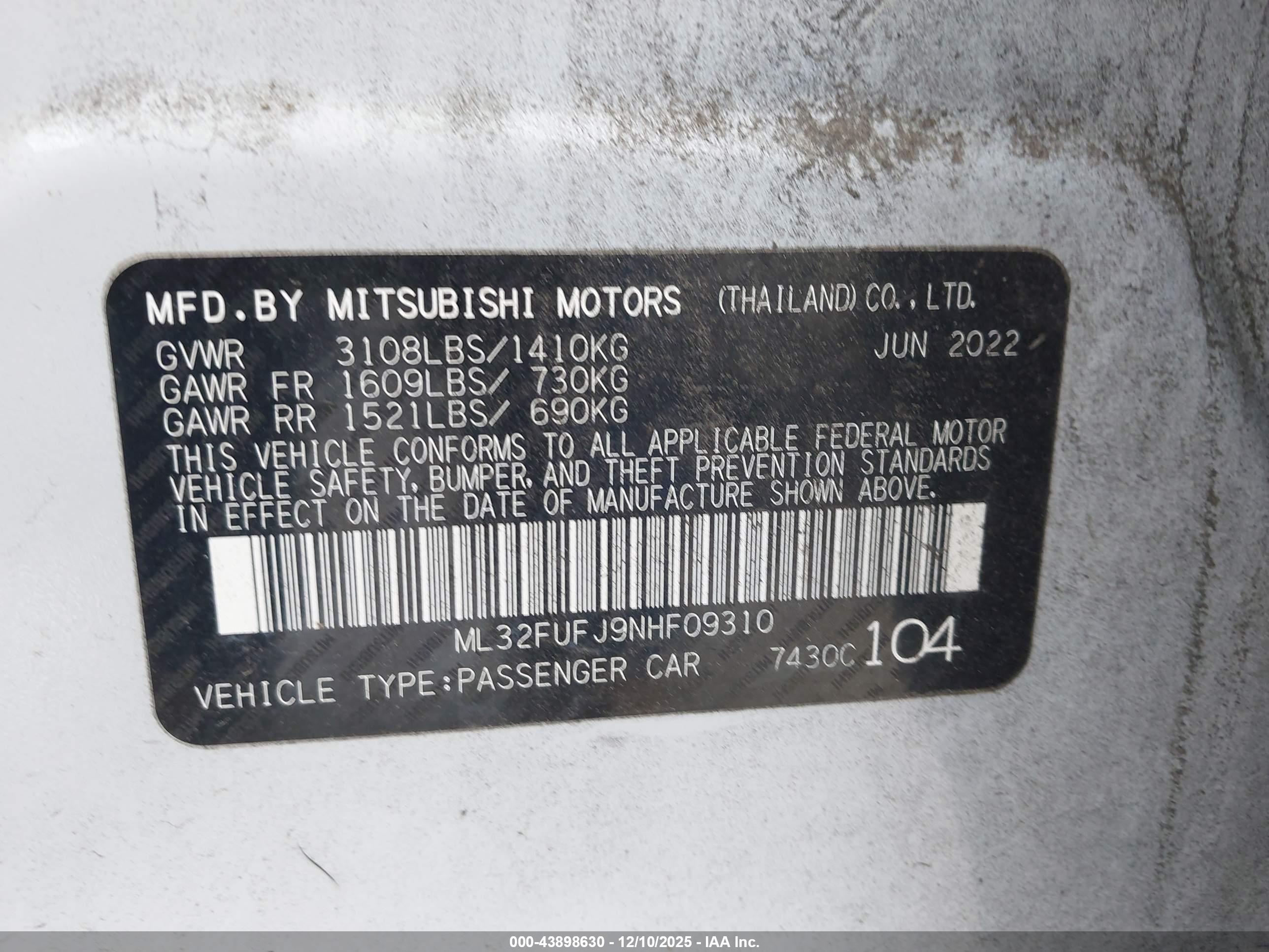 MITSUBISHI MIRAGE image 9