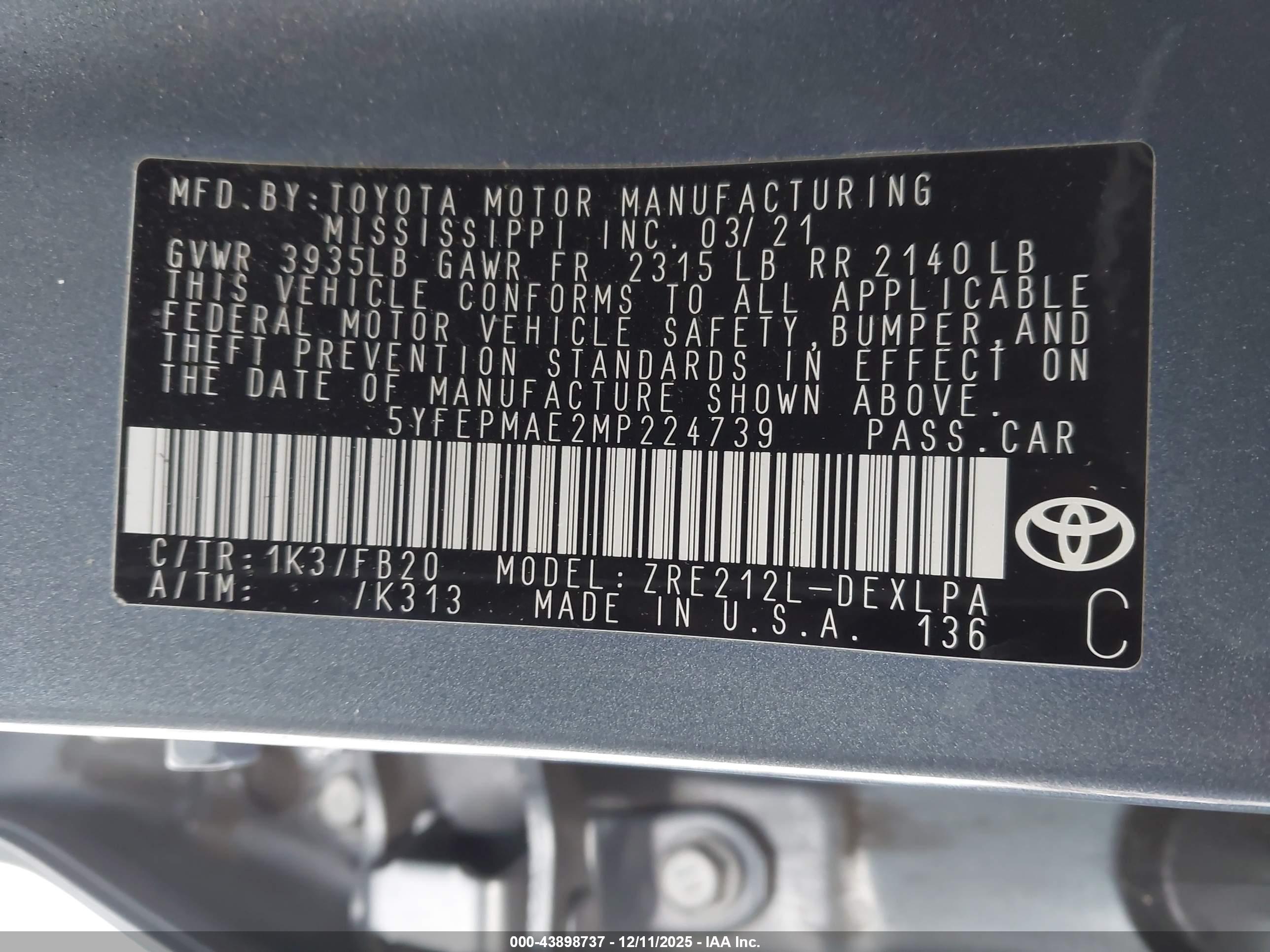 TOYOTA COROLLA image 9