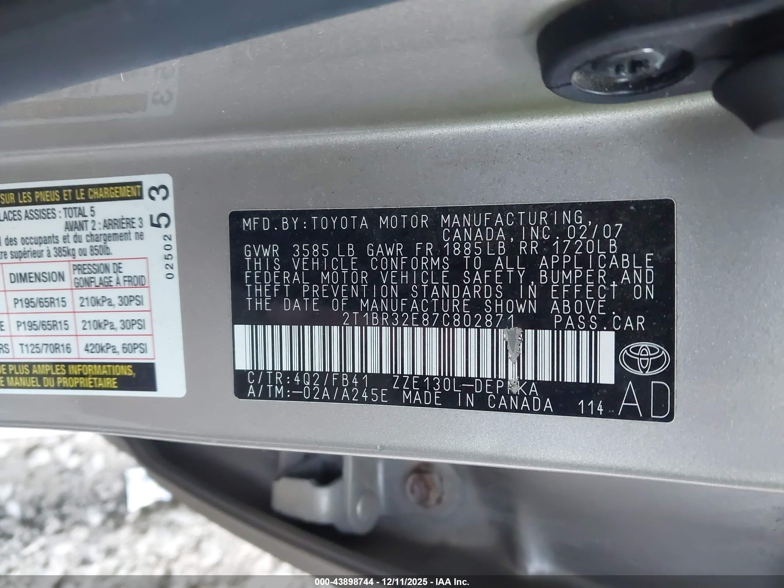 TOYOTA COROLLA image 9