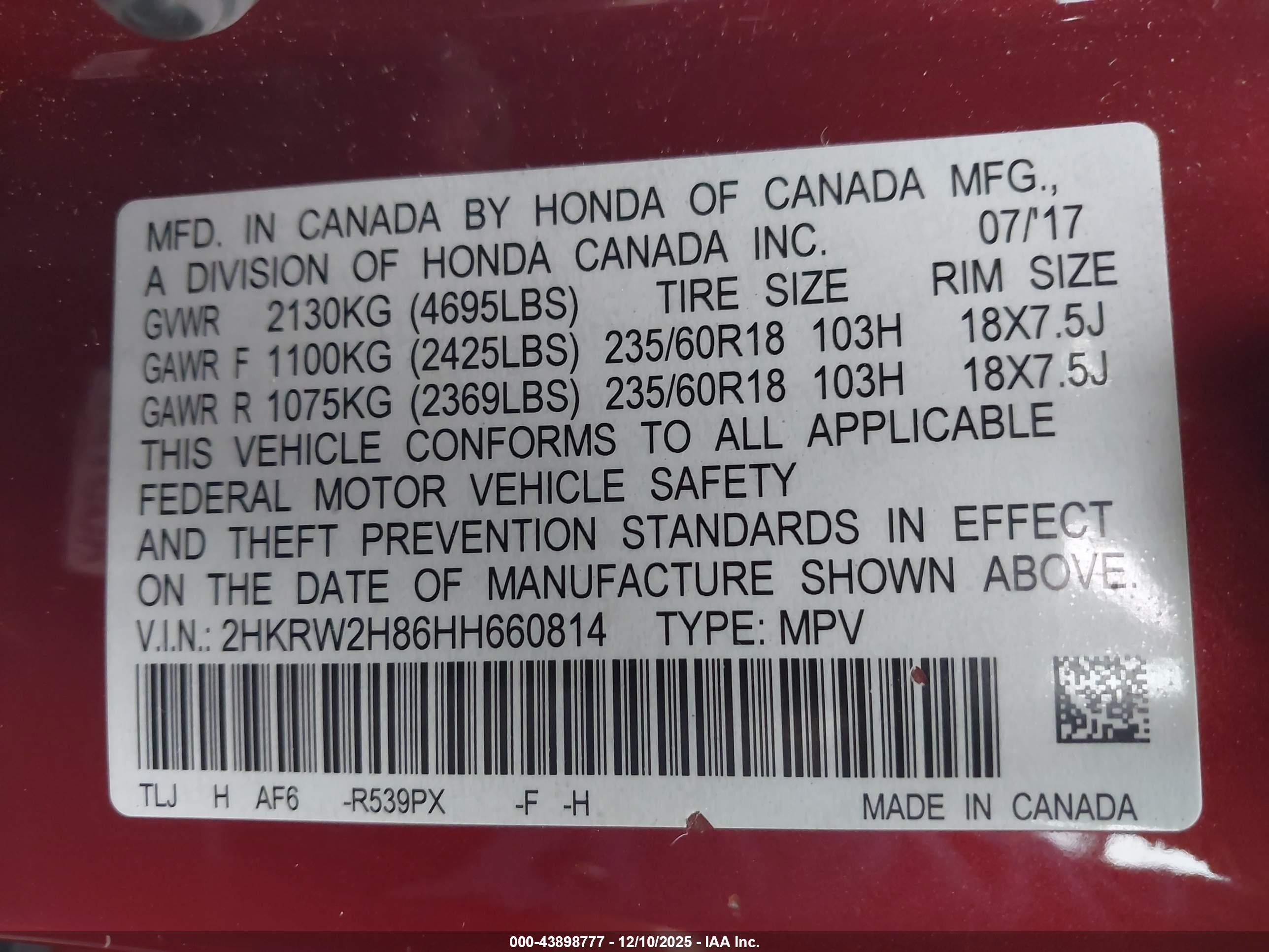 HONDA CR-V image 9