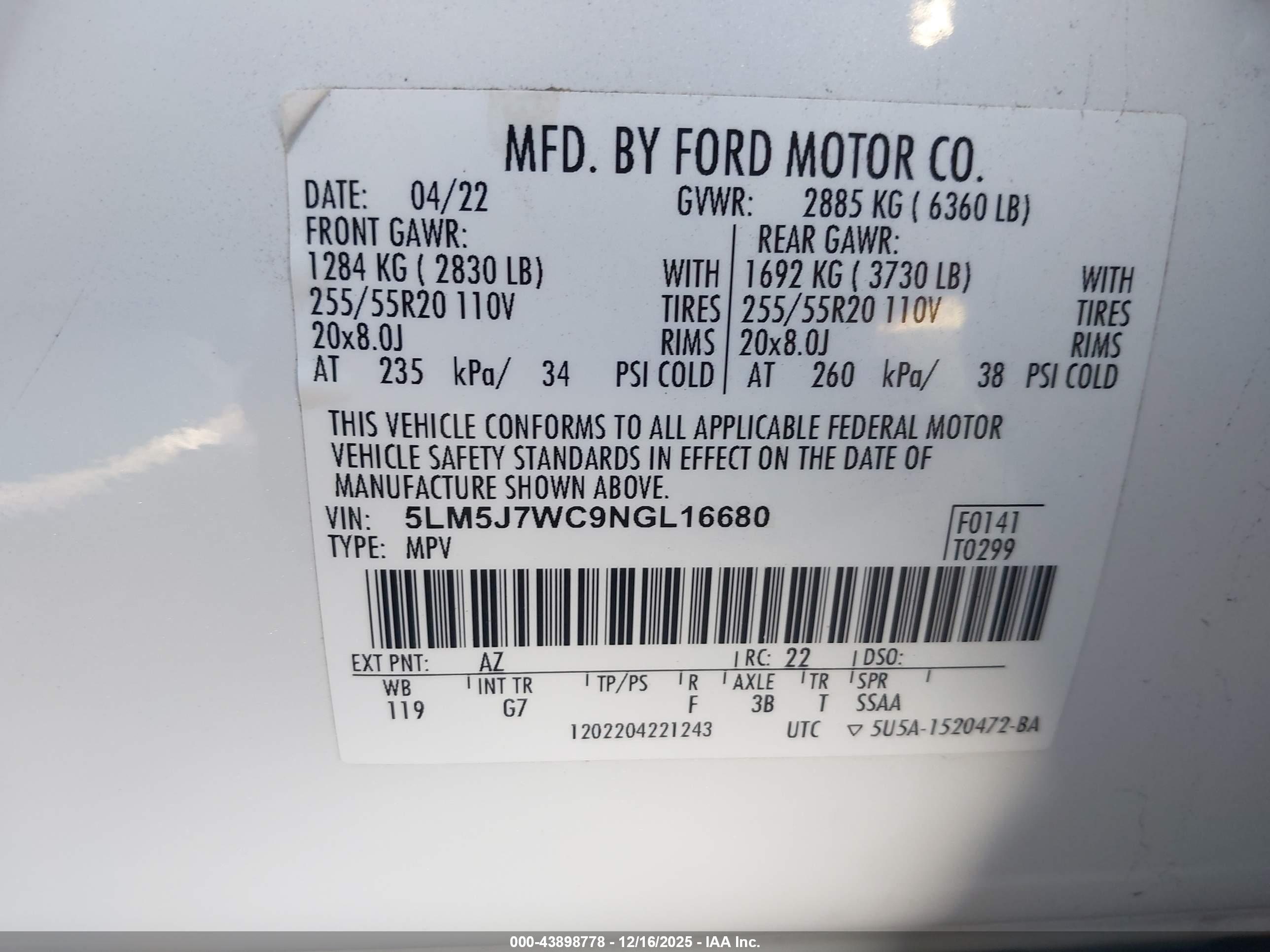 LINCOLN AVIATOR image 9