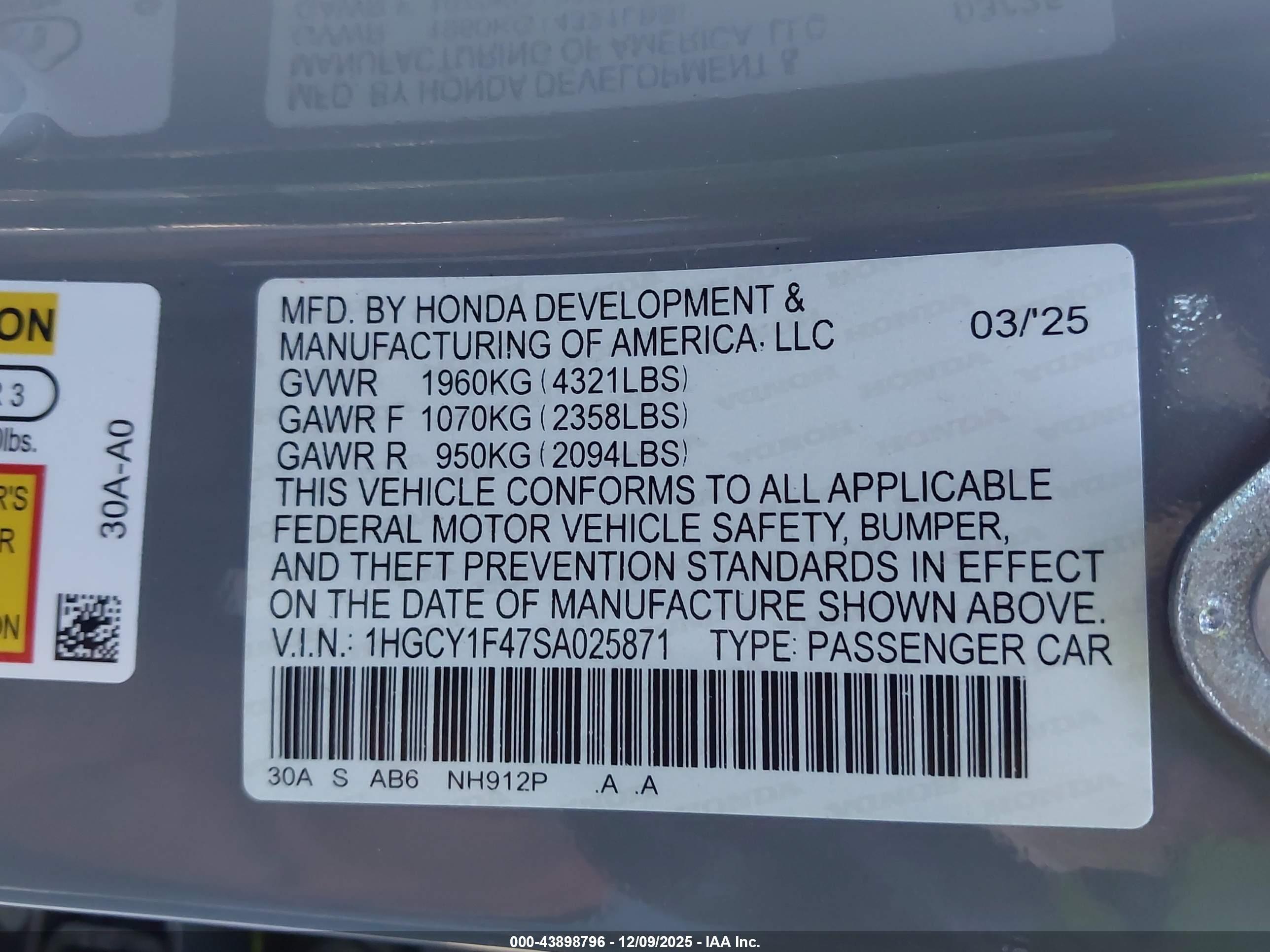HONDA ACCORD image 9