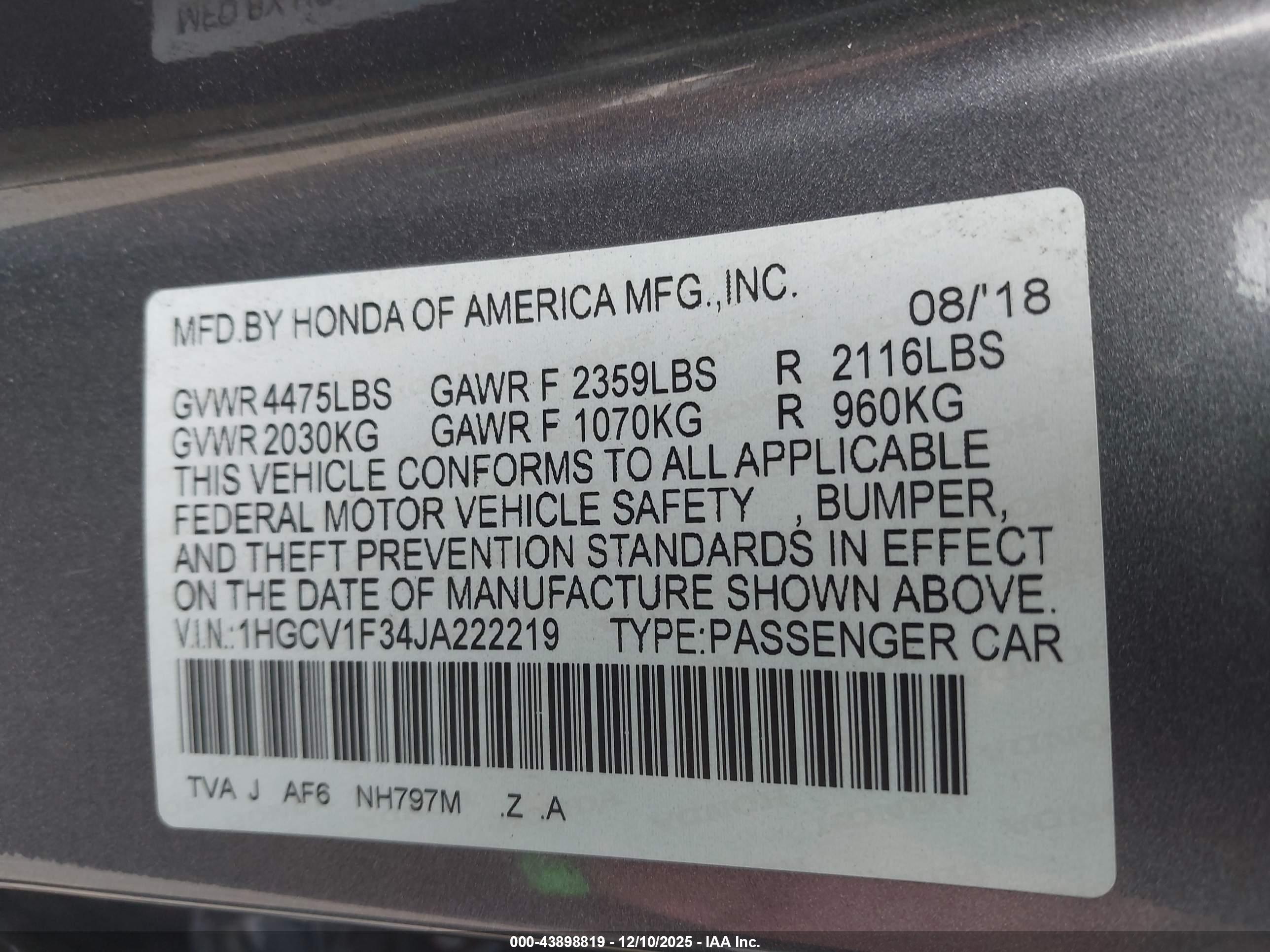 HONDA ACCORD image 9