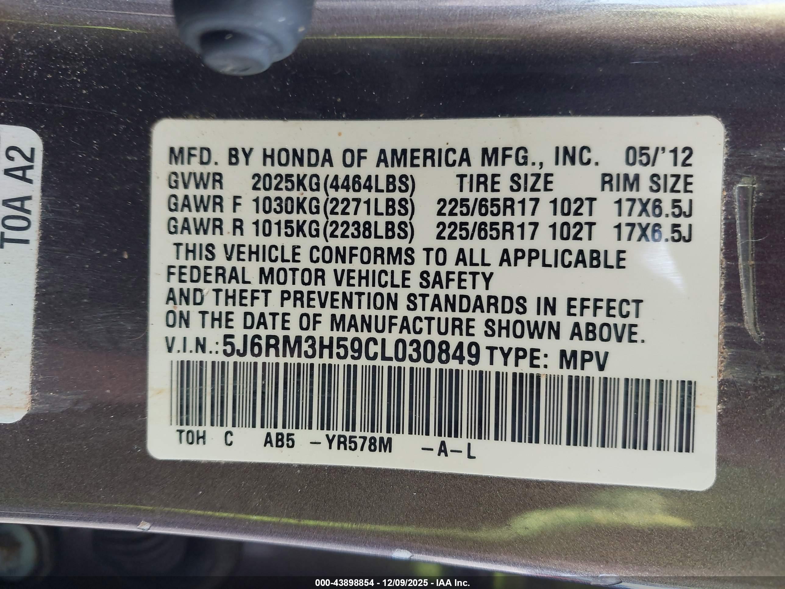 HONDA CR-V image 9