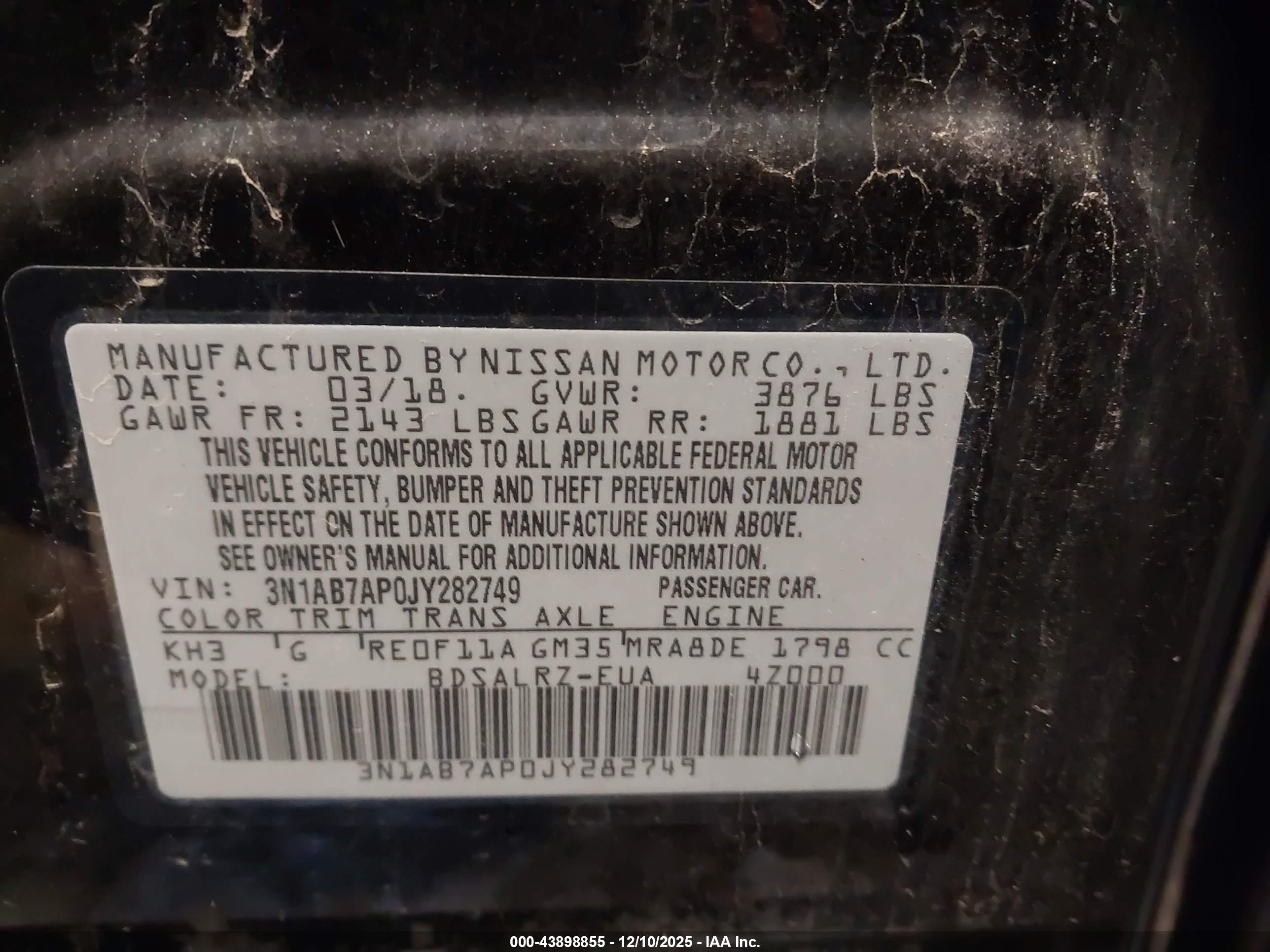 NISSAN SENTRA image 9
