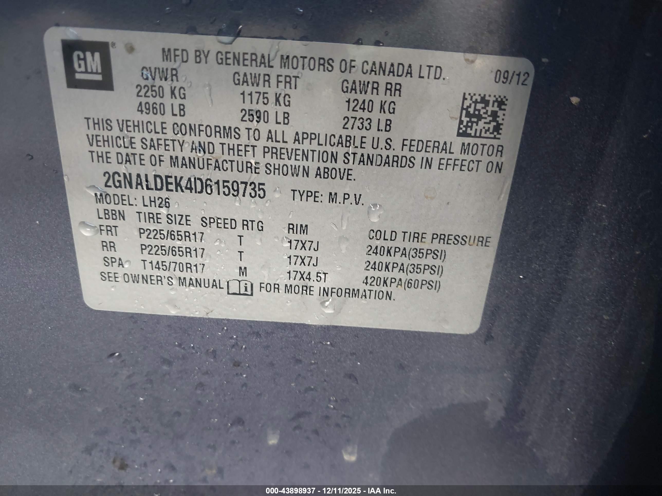 CHEVROLET EQUINOX image 9