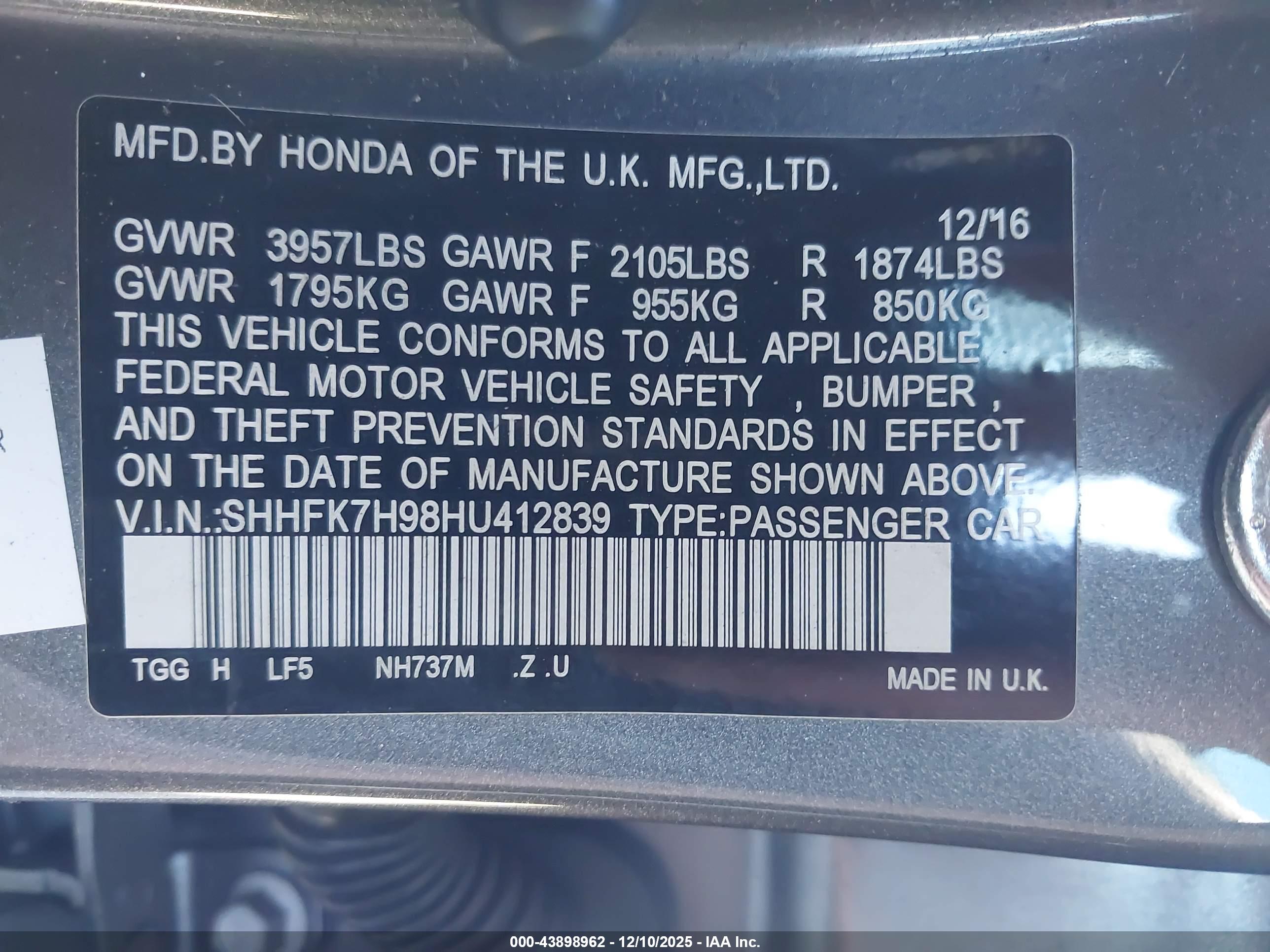 HONDA CIVIC image 9
