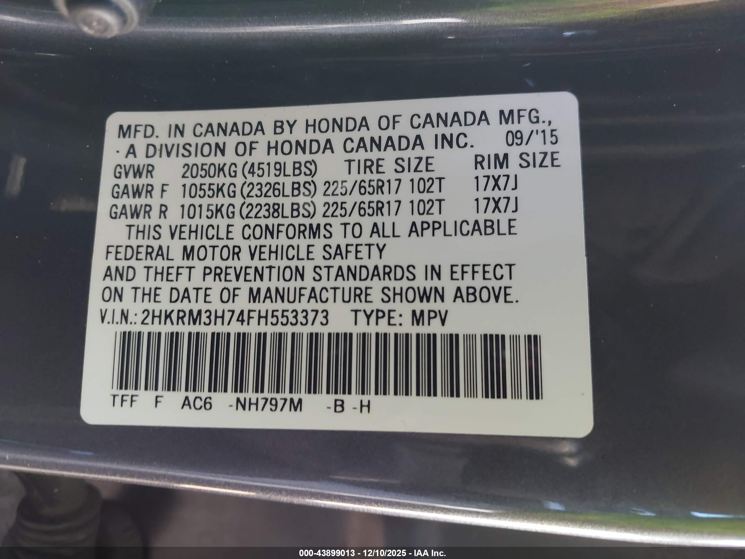 HONDA CR-V image 9