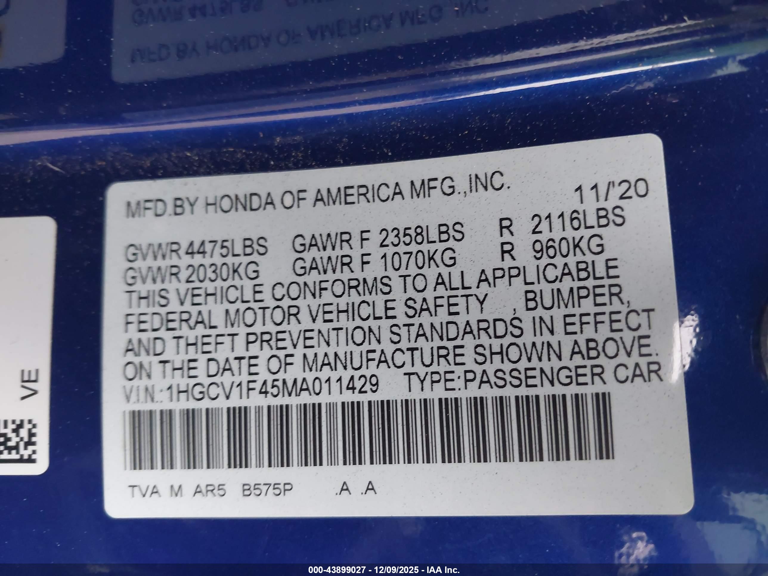 HONDA ACCORD image 9