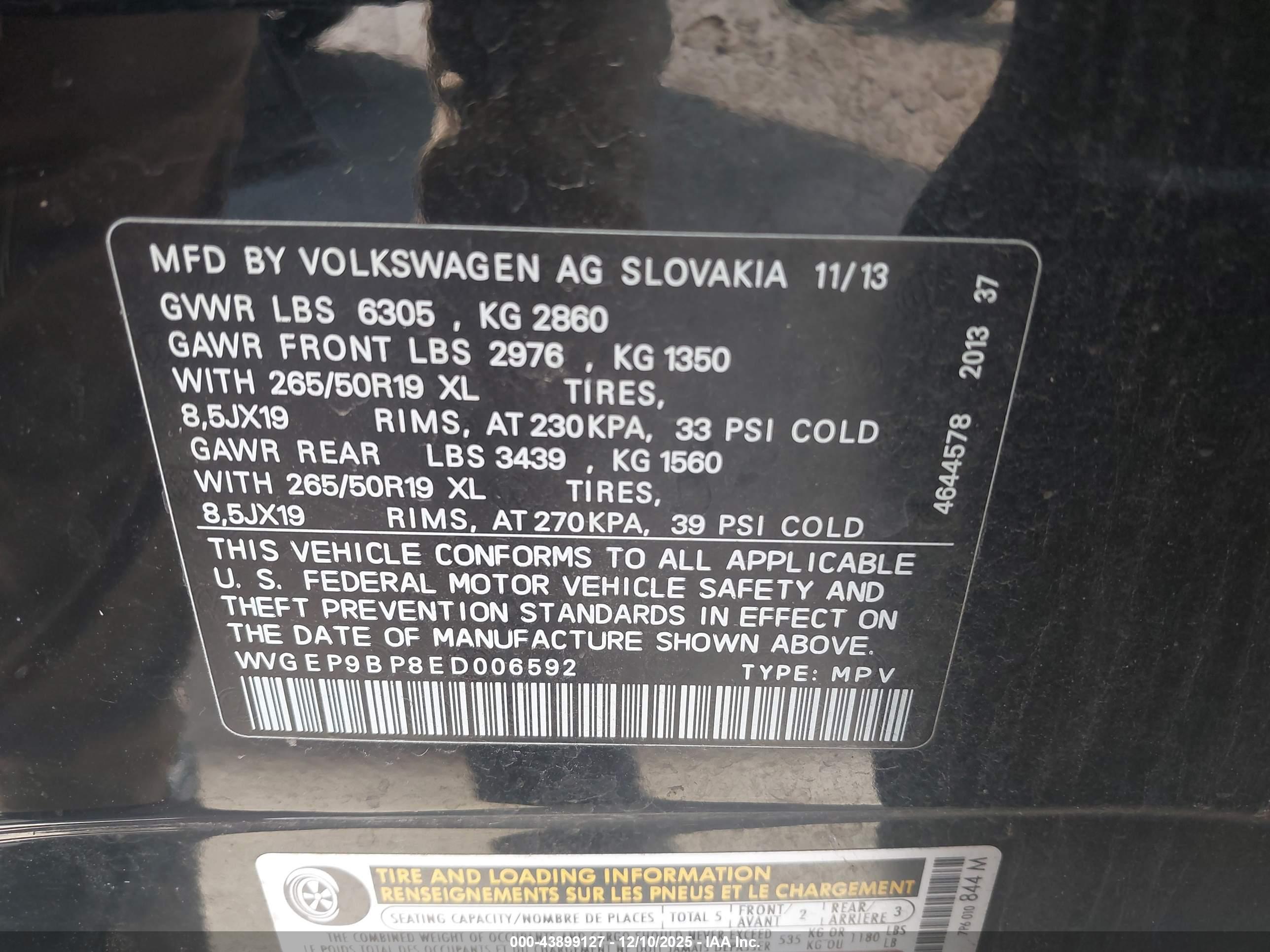 VOLKSWAGEN TOUAREG image 9