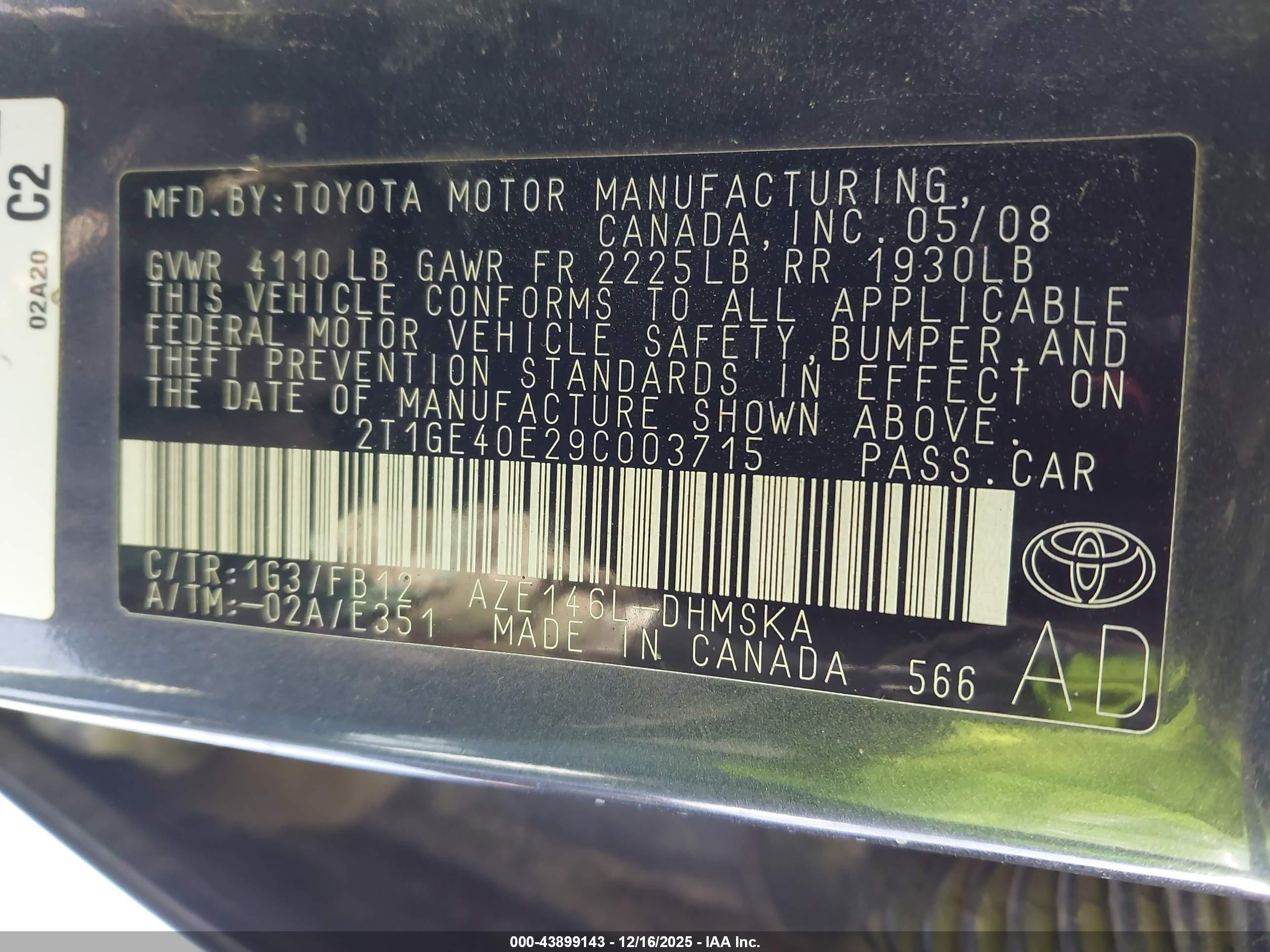 TOYOTA MATRIX image 9