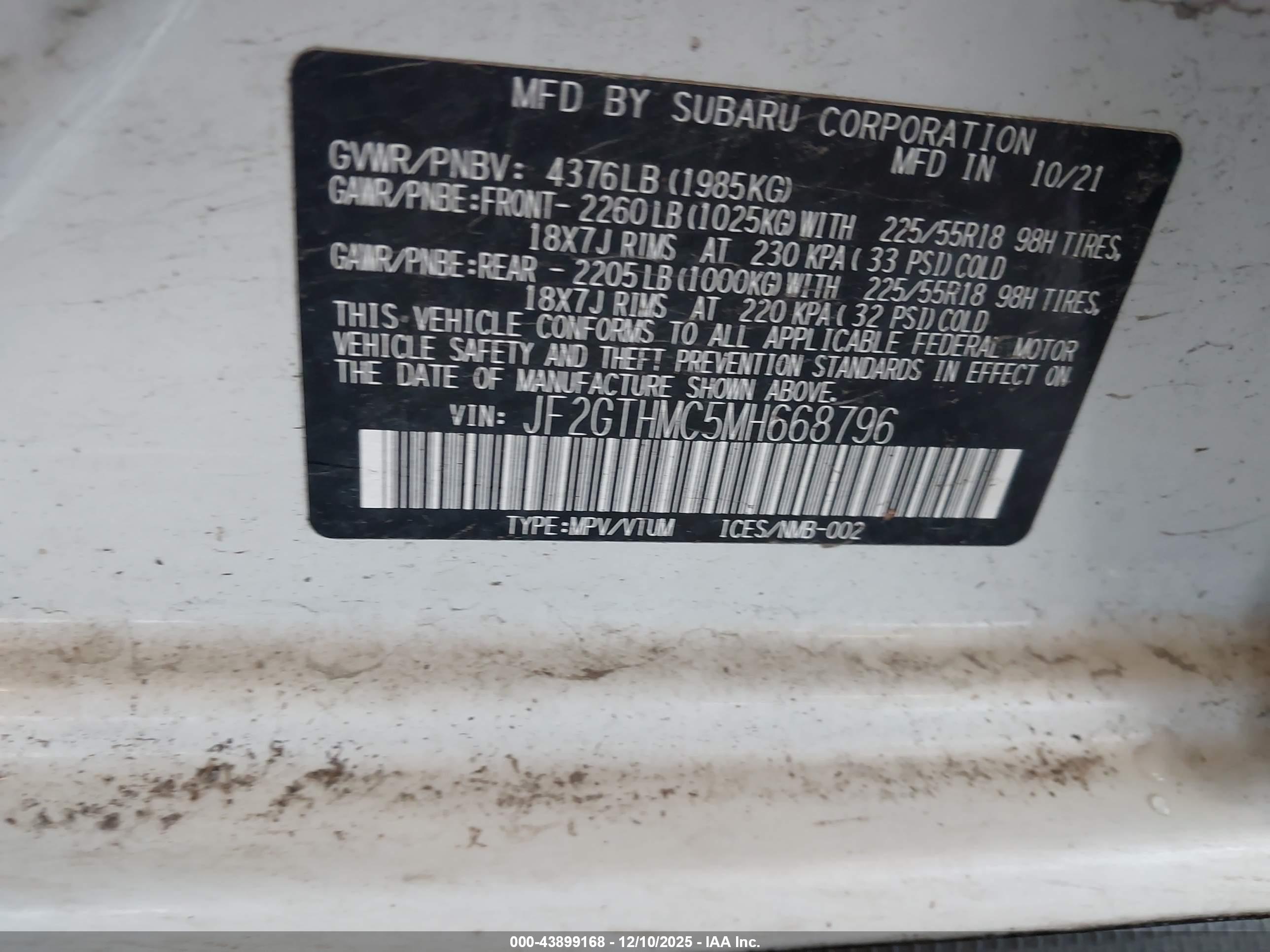 SUBARU CROSSTREK image 9