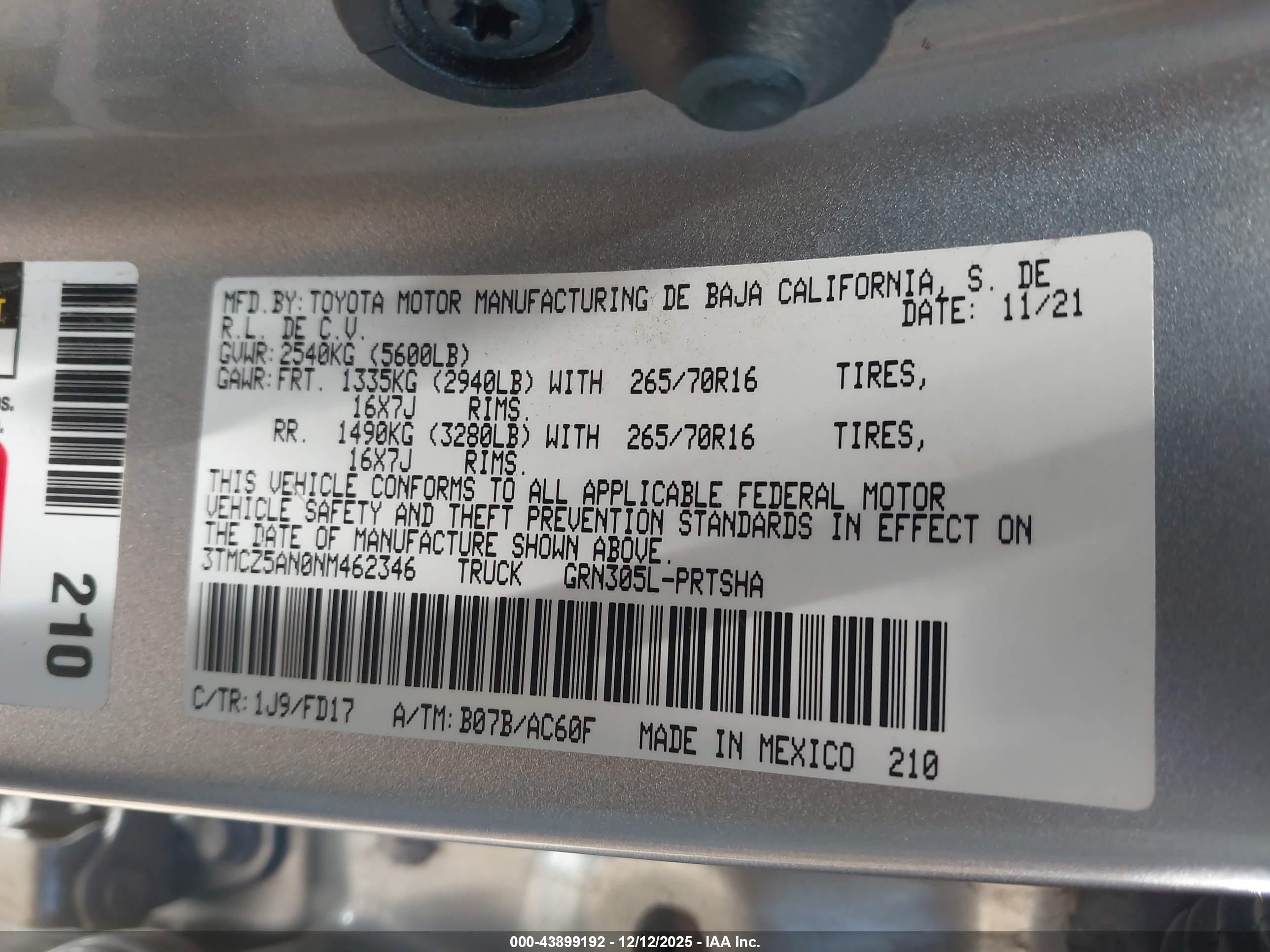 TOYOTA TACOMA image 9