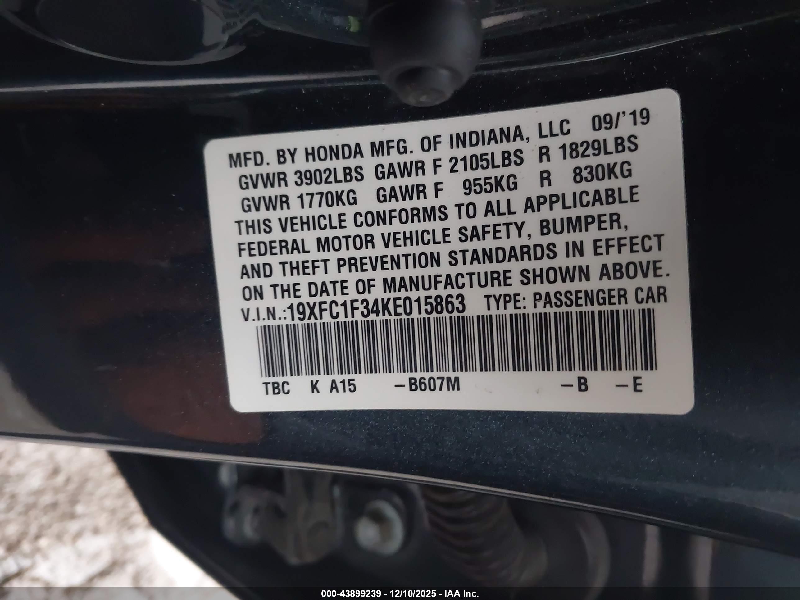 HONDA CIVIC image 9