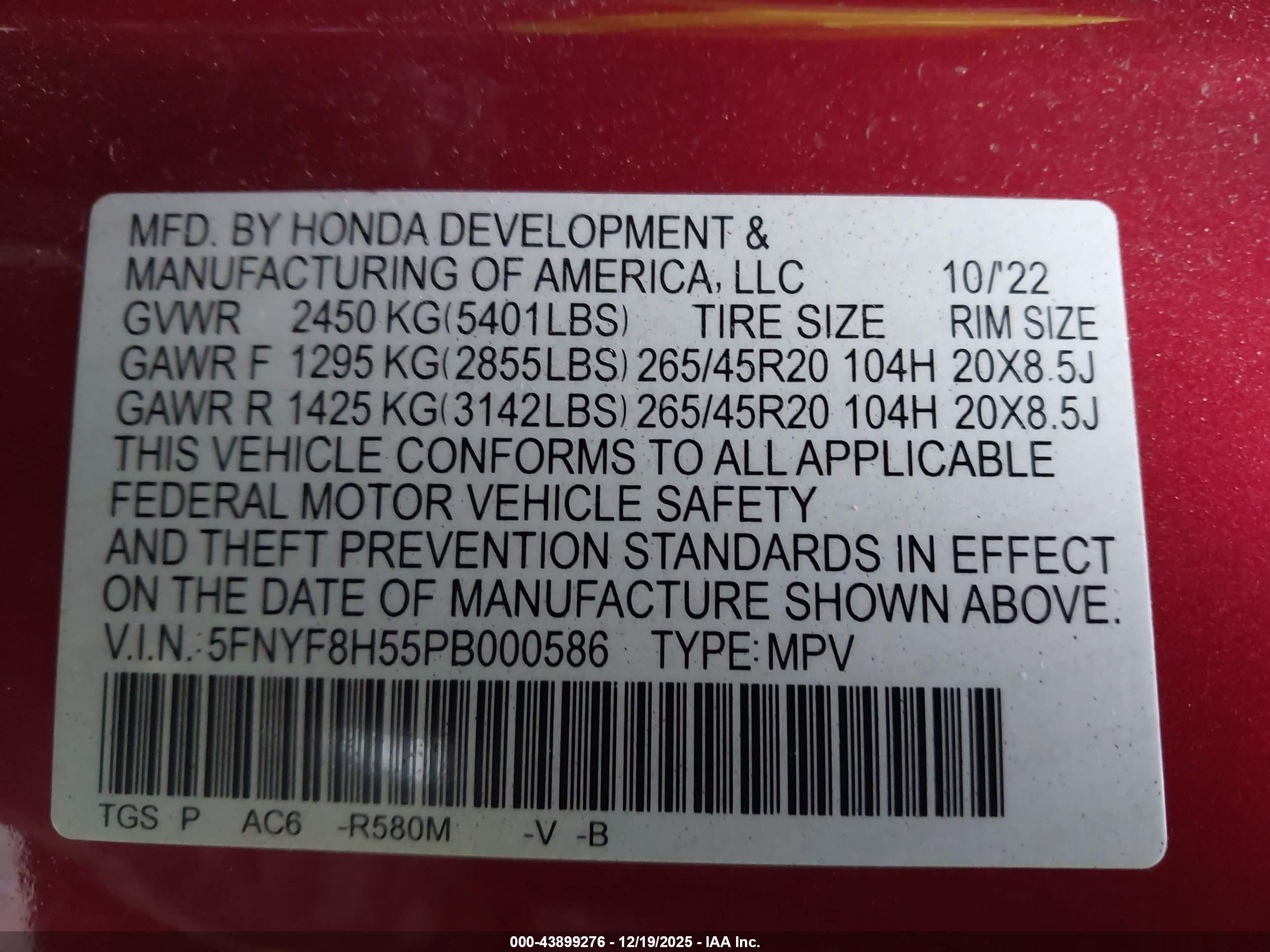HONDA PASSPORT image 9