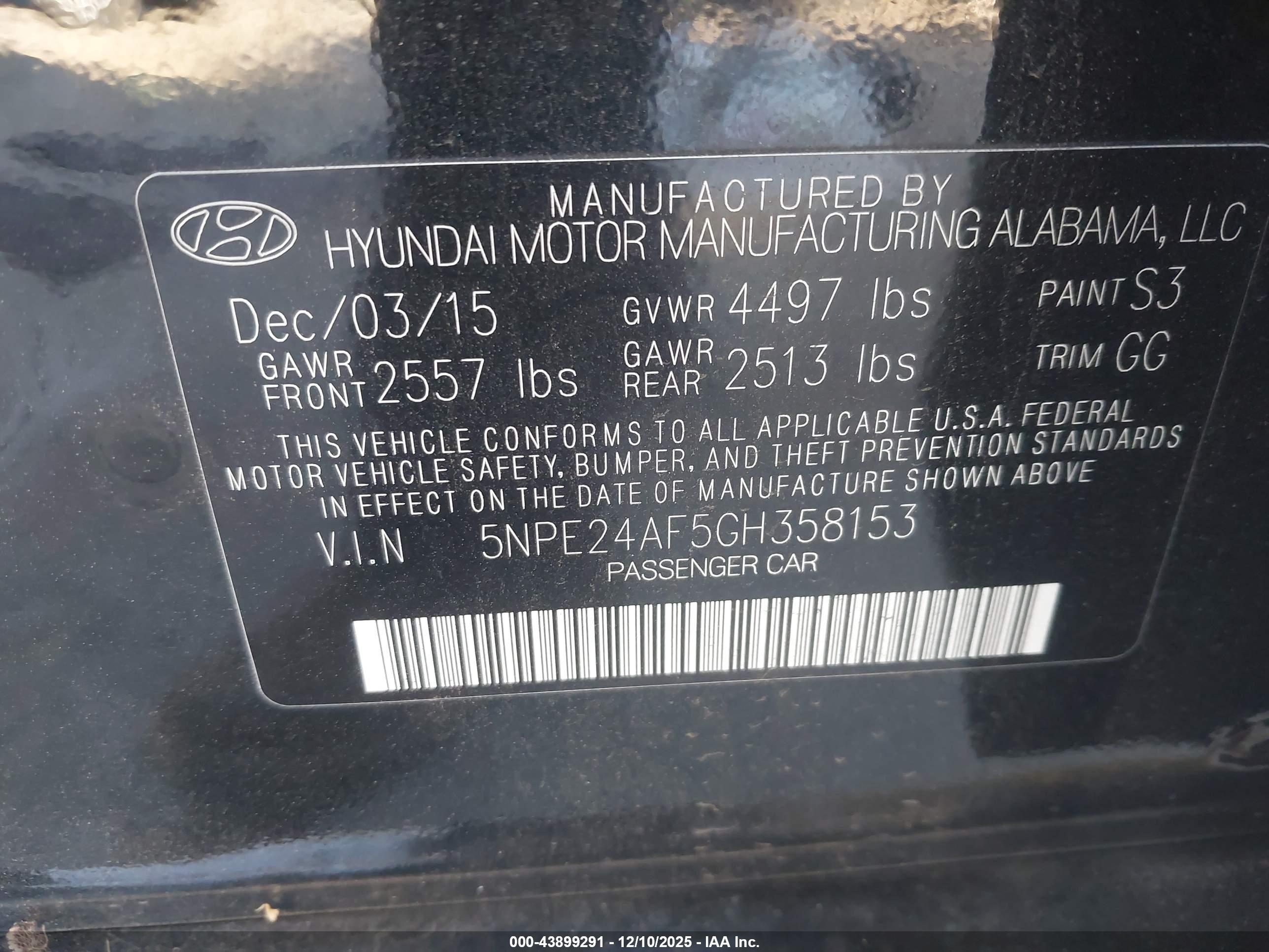 HYUNDAI SONATA image 9