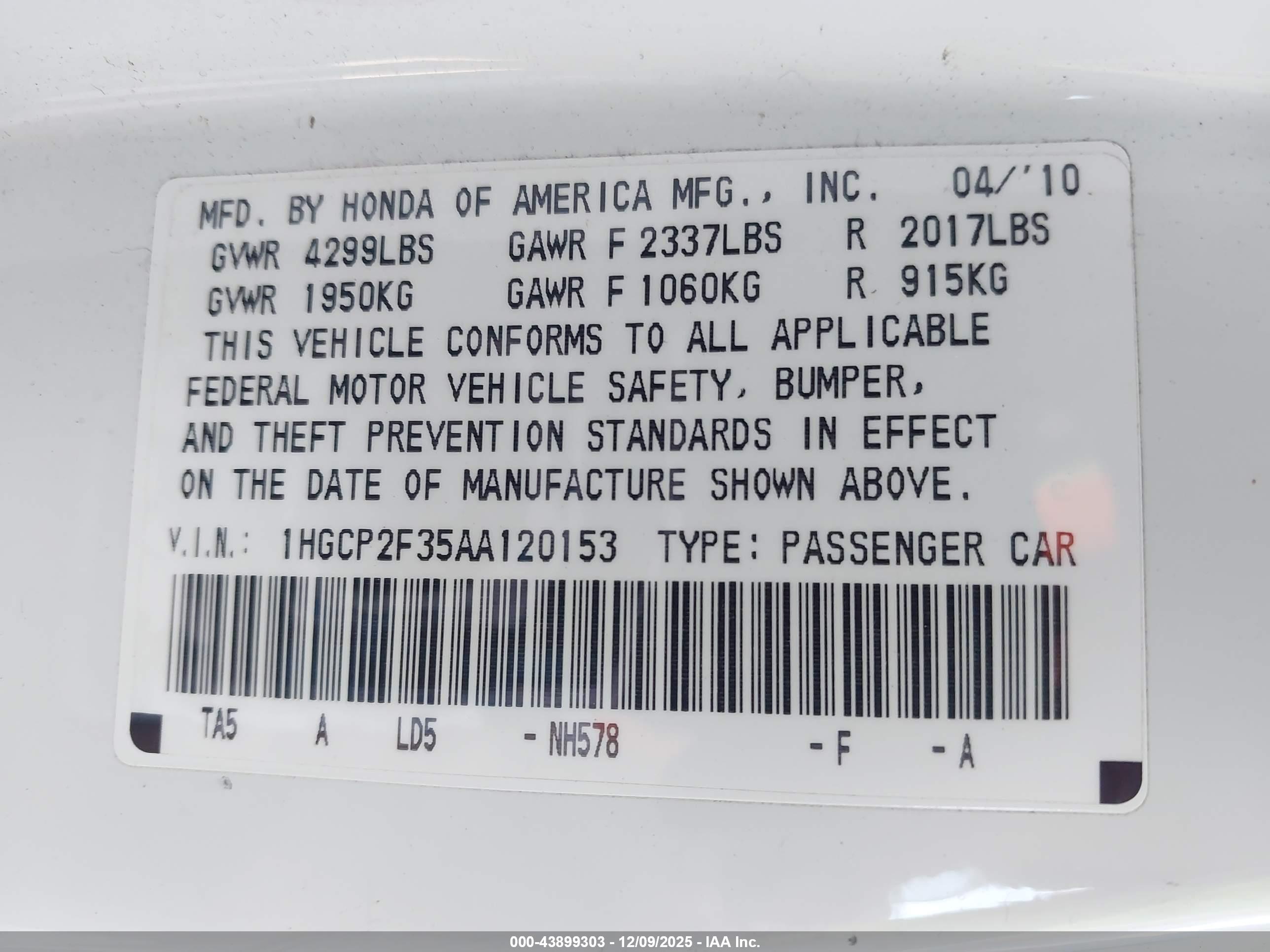 HONDA ACCORD image 9
