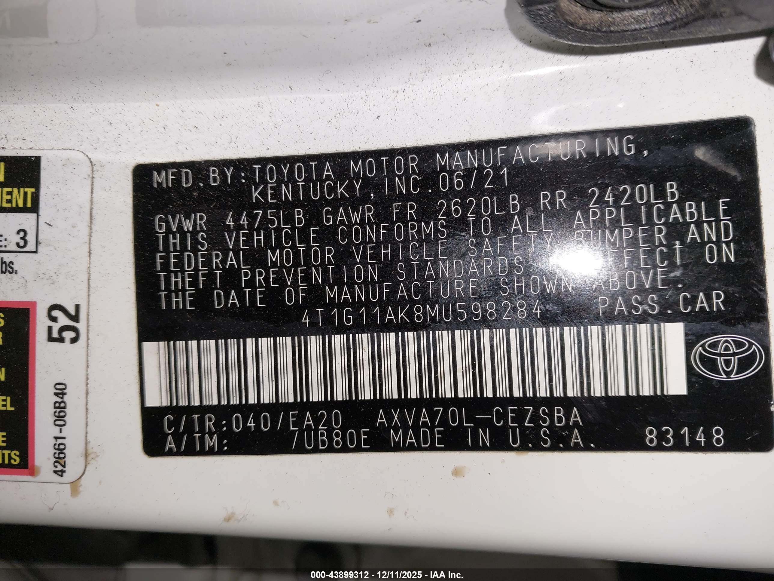 TOYOTA CAMRY image 9