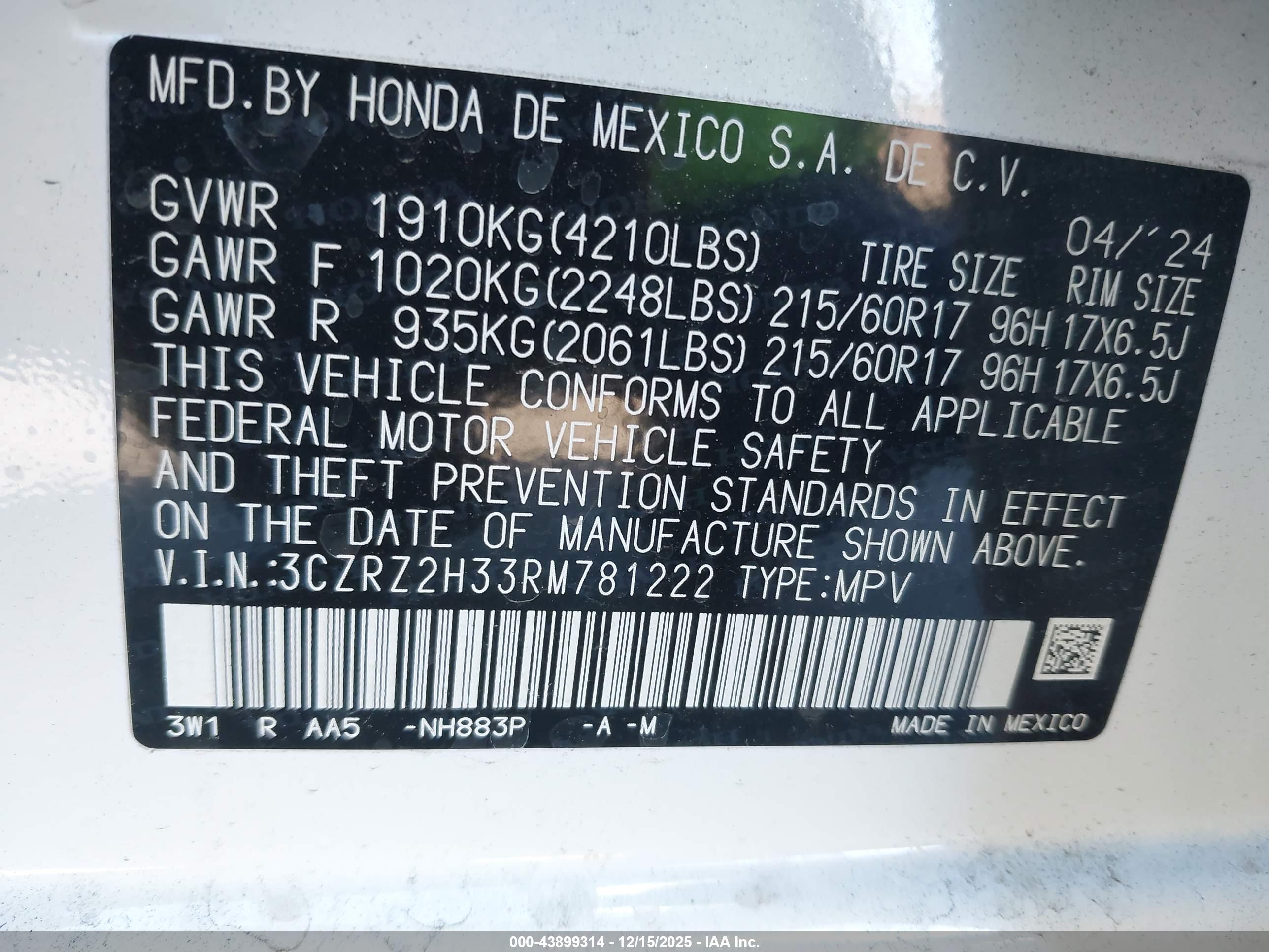 HONDA HR-V image 9