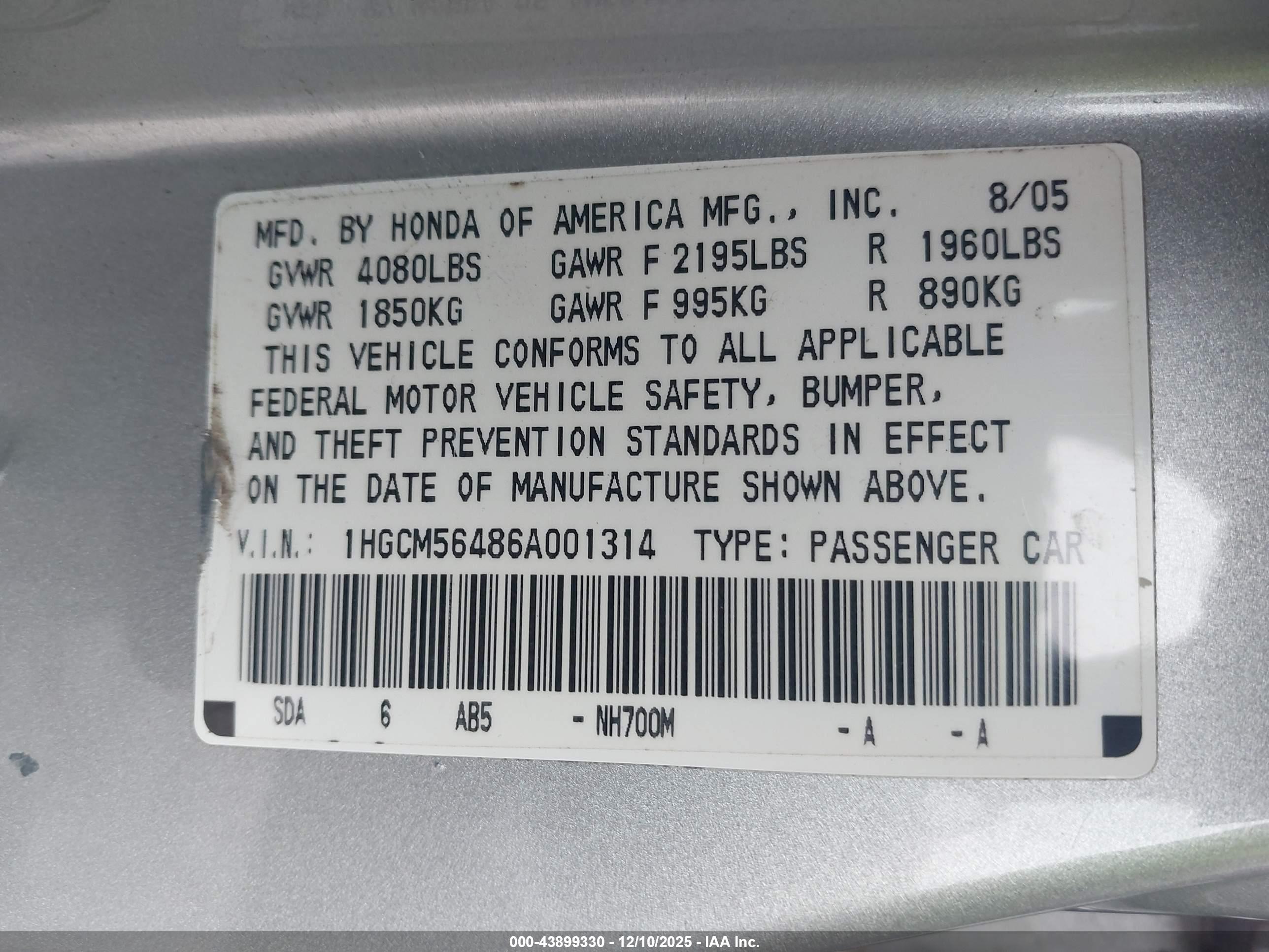 HONDA ACCORD image 9