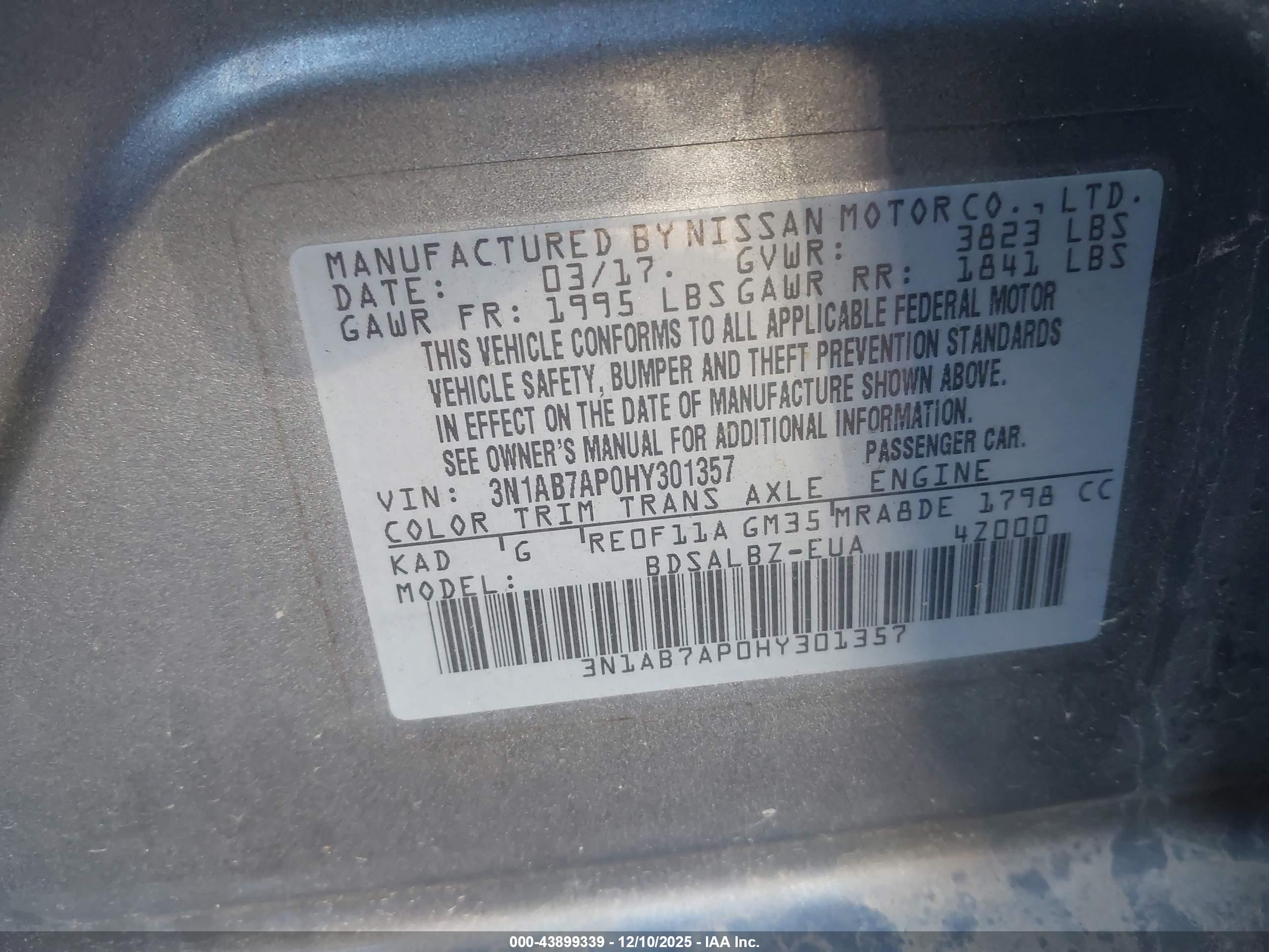 NISSAN SENTRA image 9