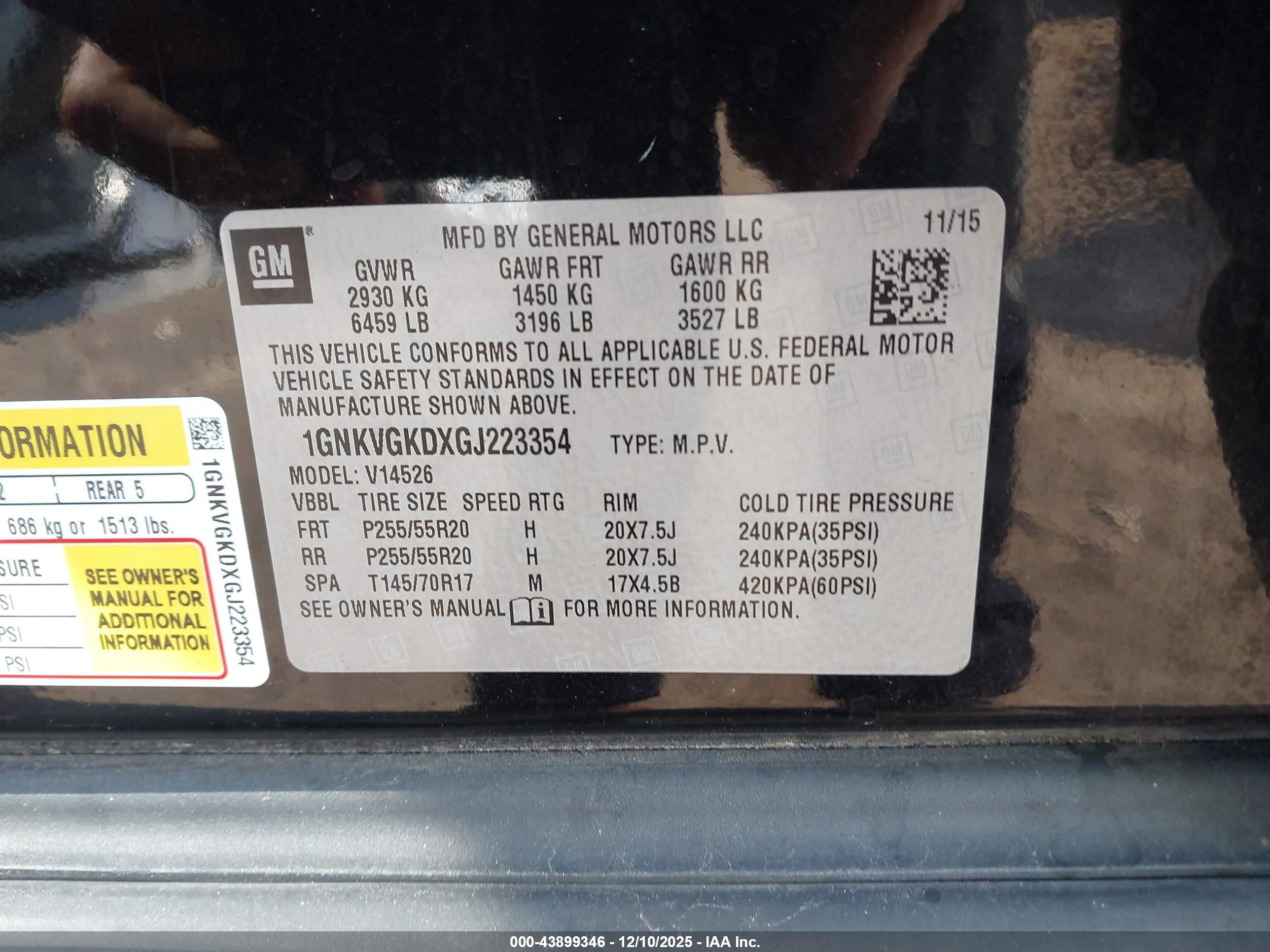CHEVROLET TRAVERSE image 9