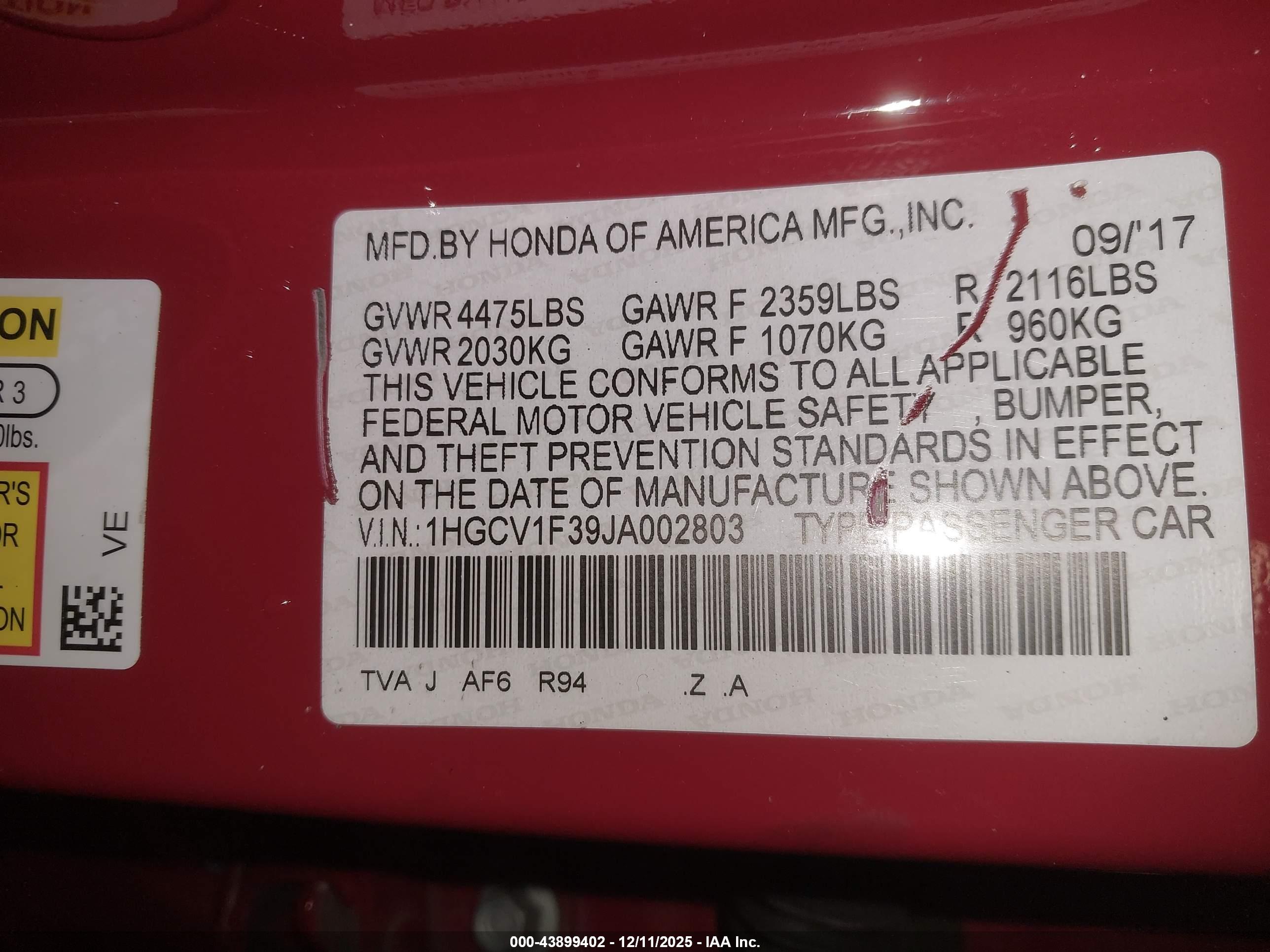 HONDA ACCORD image 9