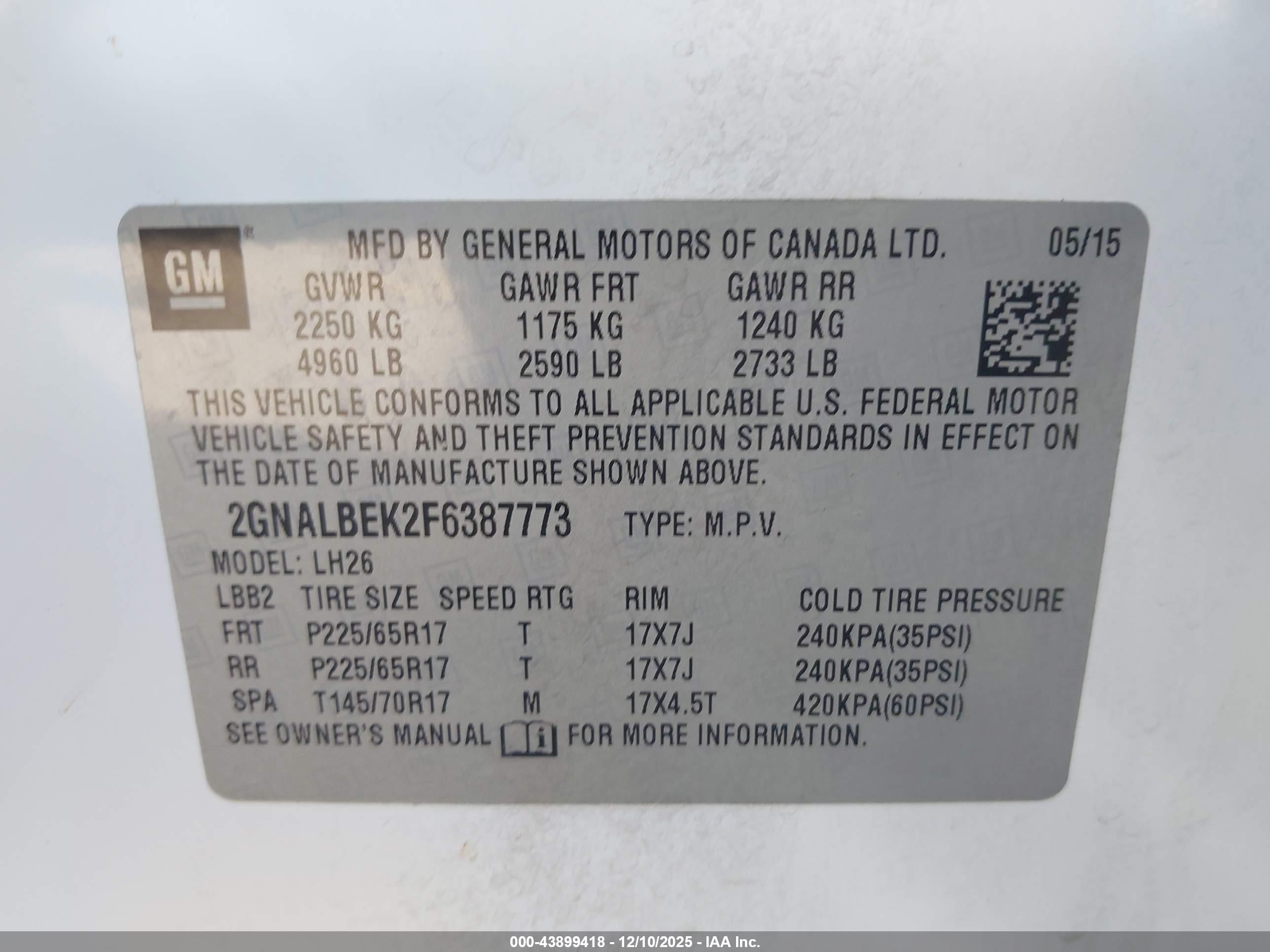 CHEVROLET EQUINOX image 9