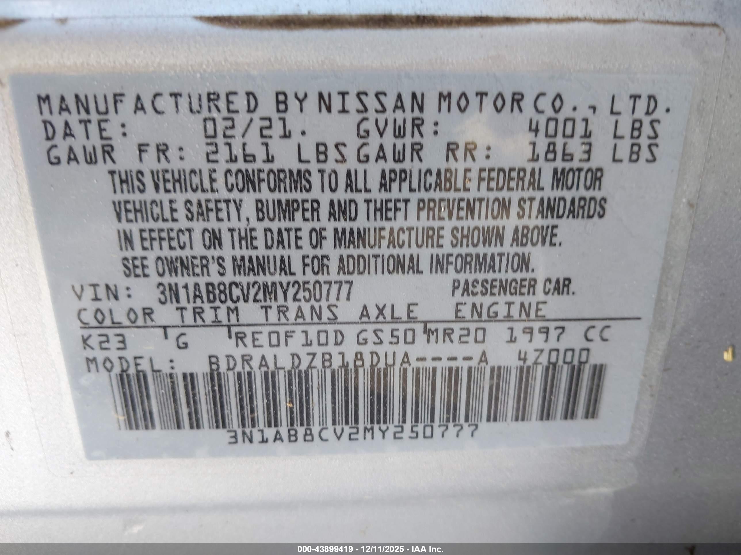 NISSAN SENTRA image 9