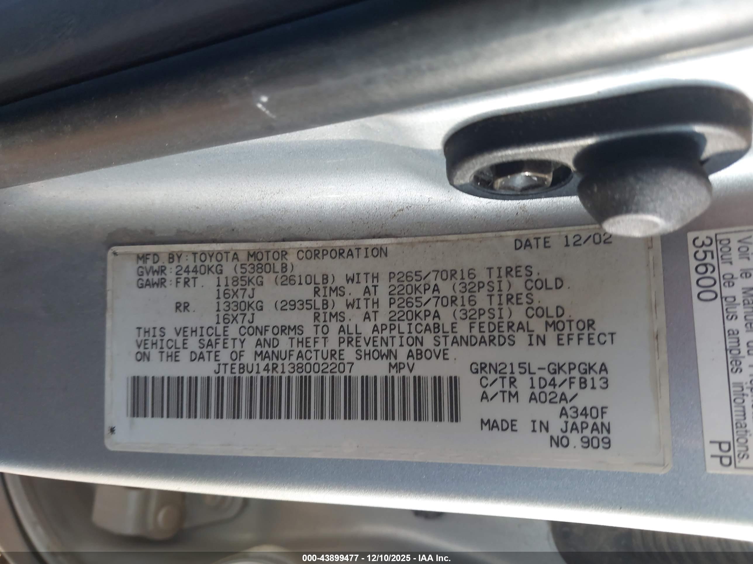 TOYOTA 4RUNNER image 9