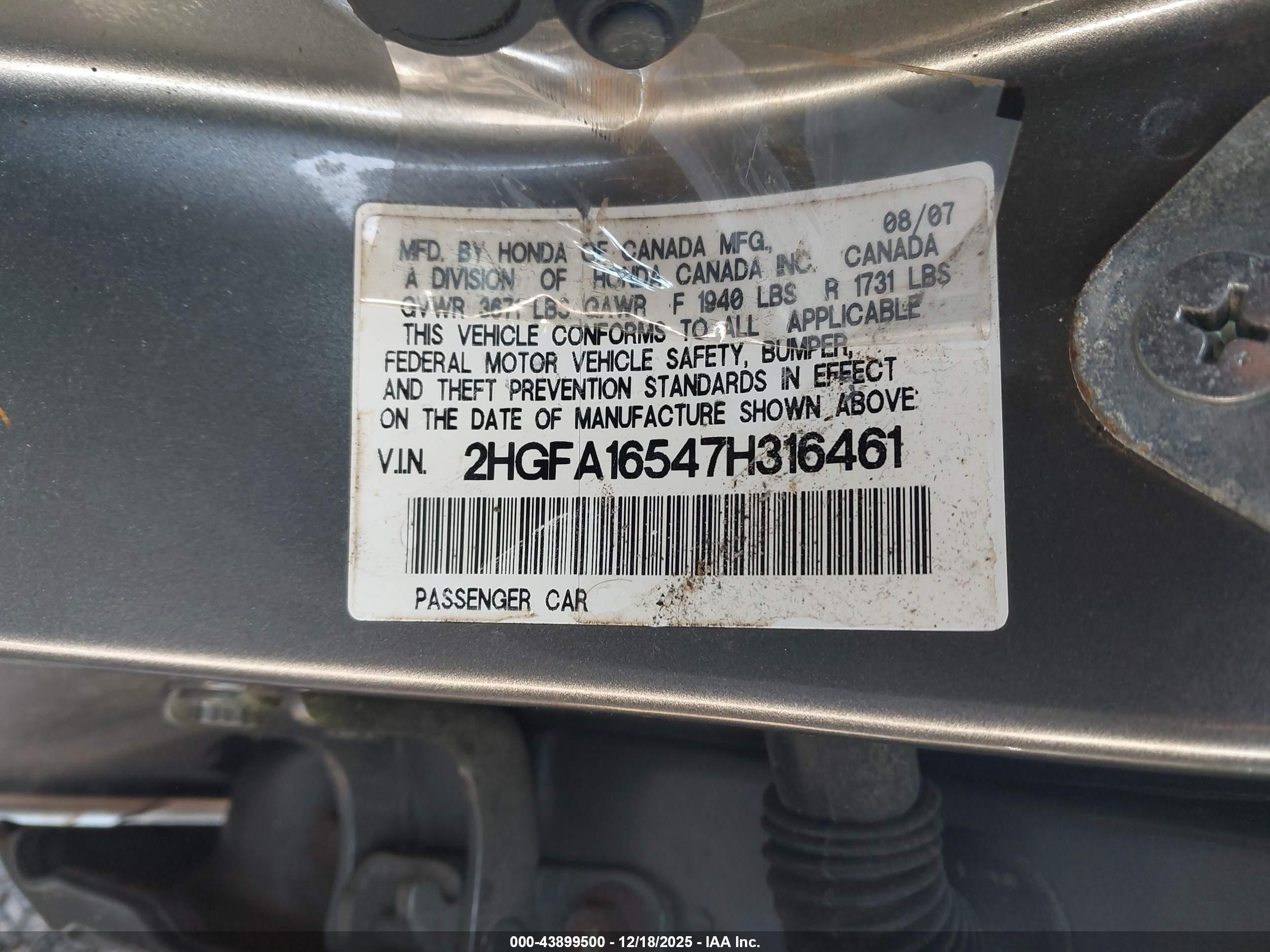HONDA CIVIC image 9