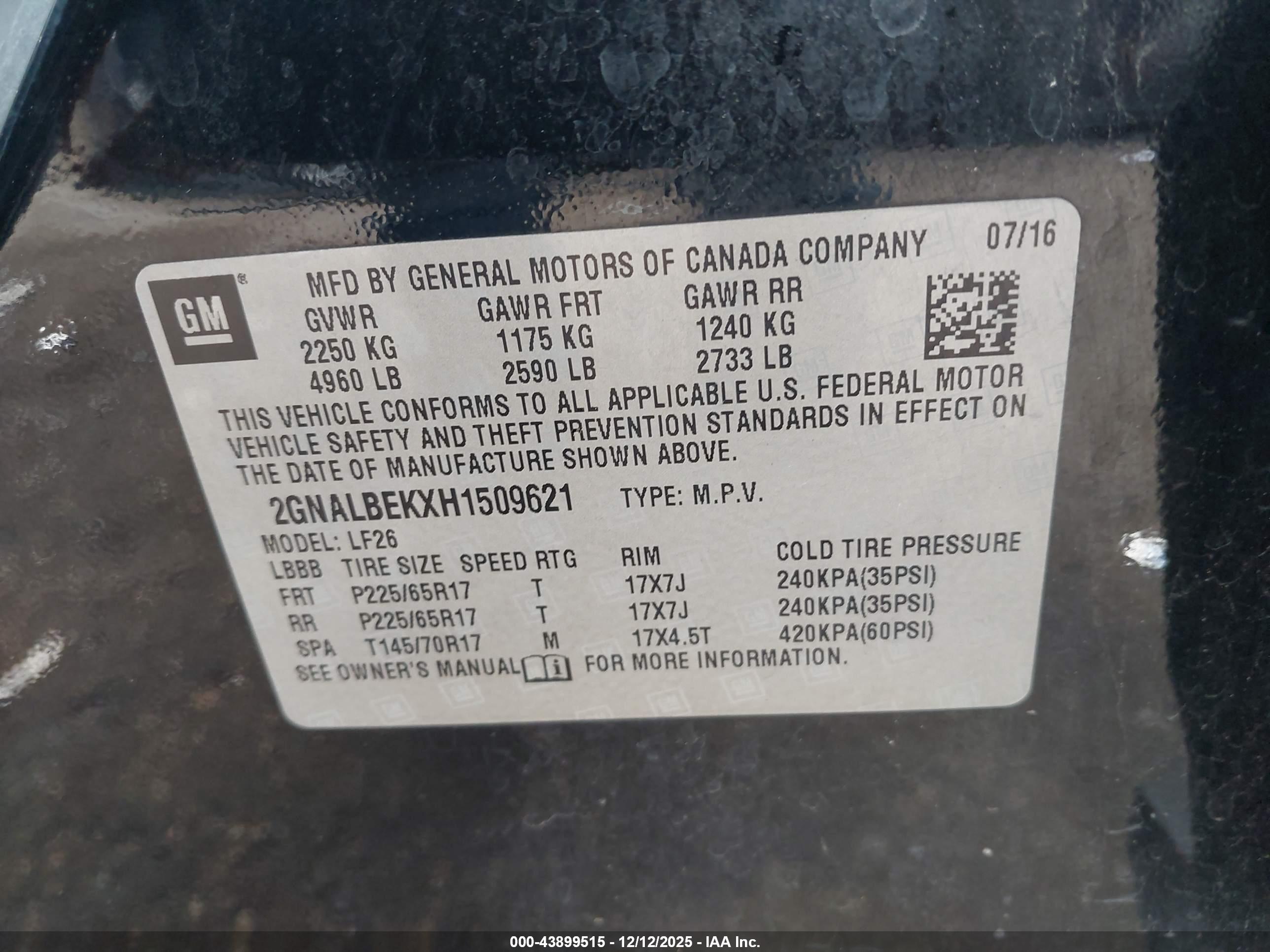 CHEVROLET EQUINOX image 9
