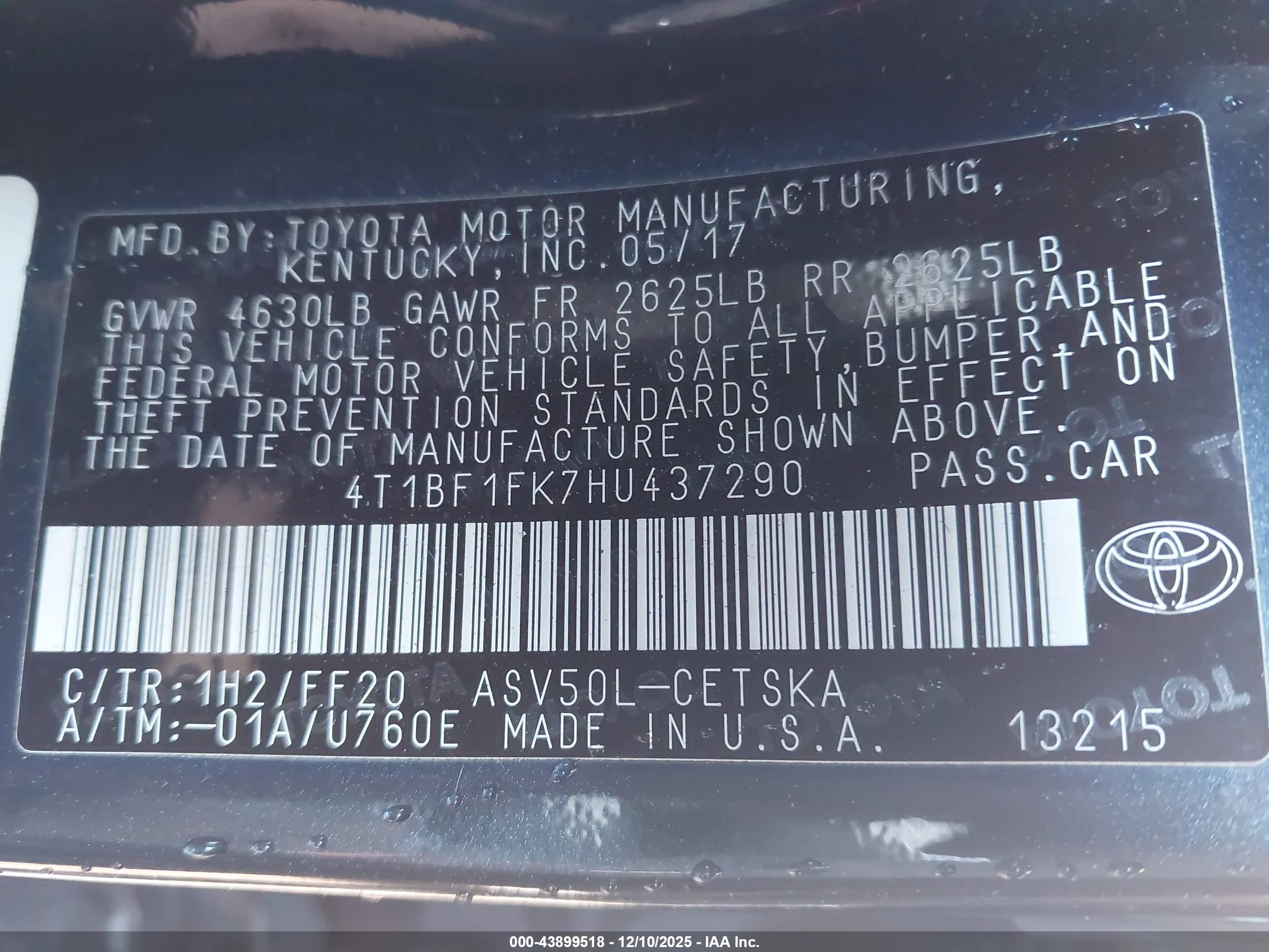 TOYOTA CAMRY image 9