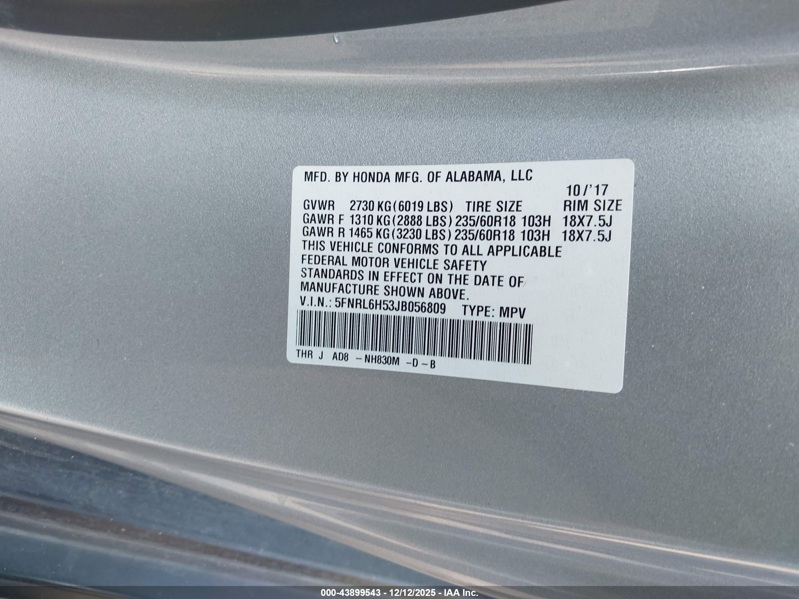 HONDA ODYSSEY image 9