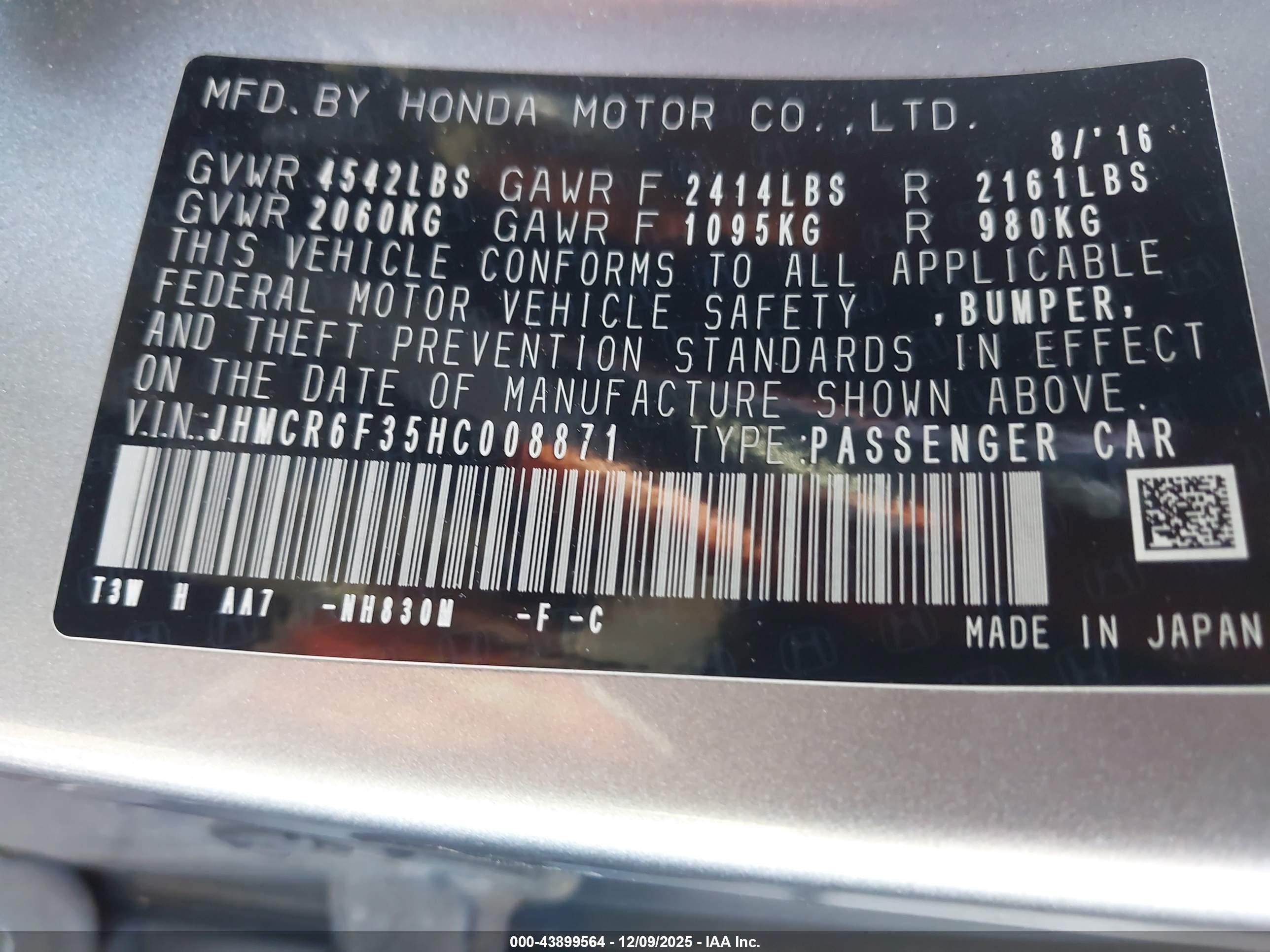 HONDA ACCORD image 9