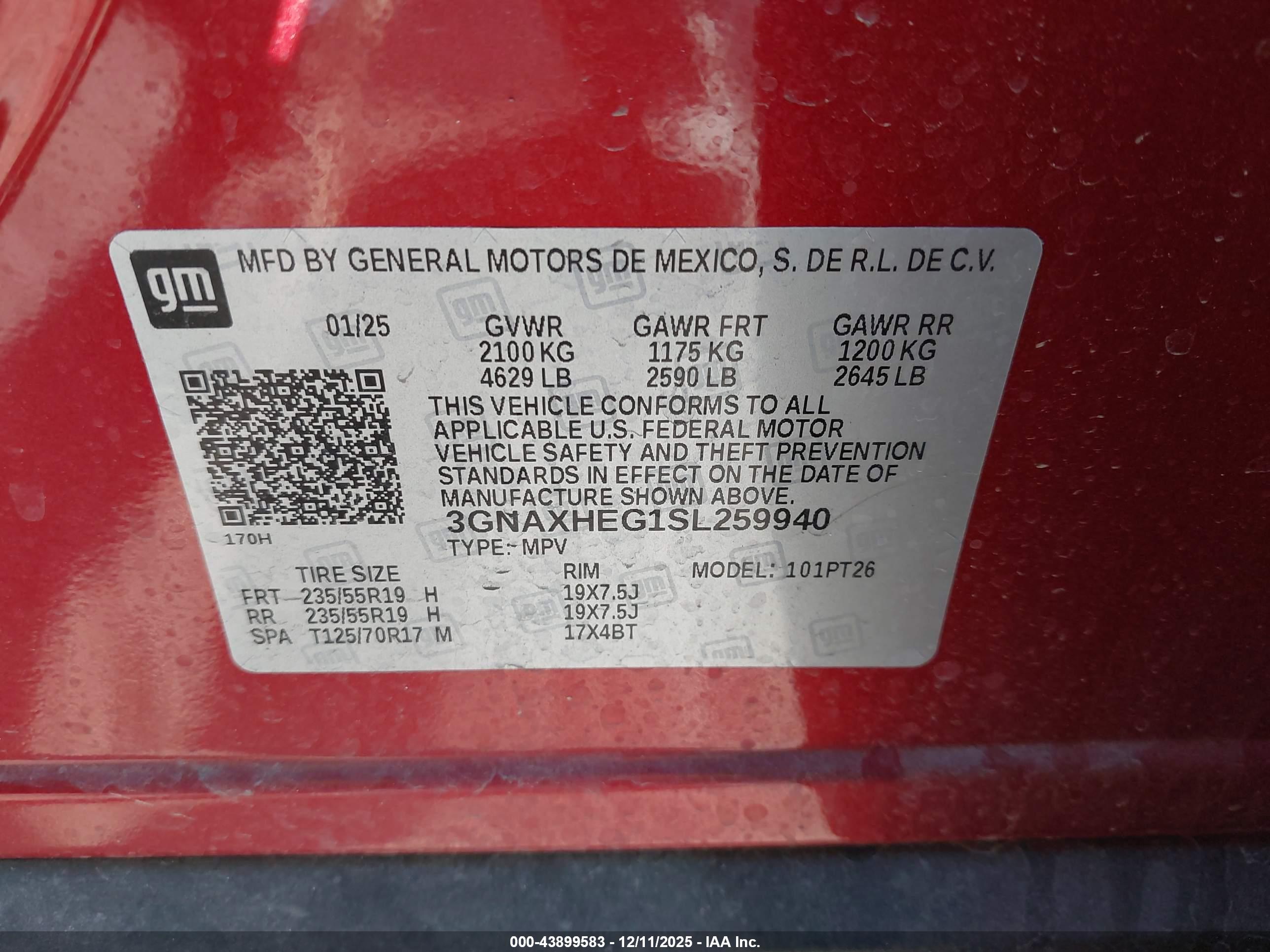 CHEVROLET EQUINOX image 9