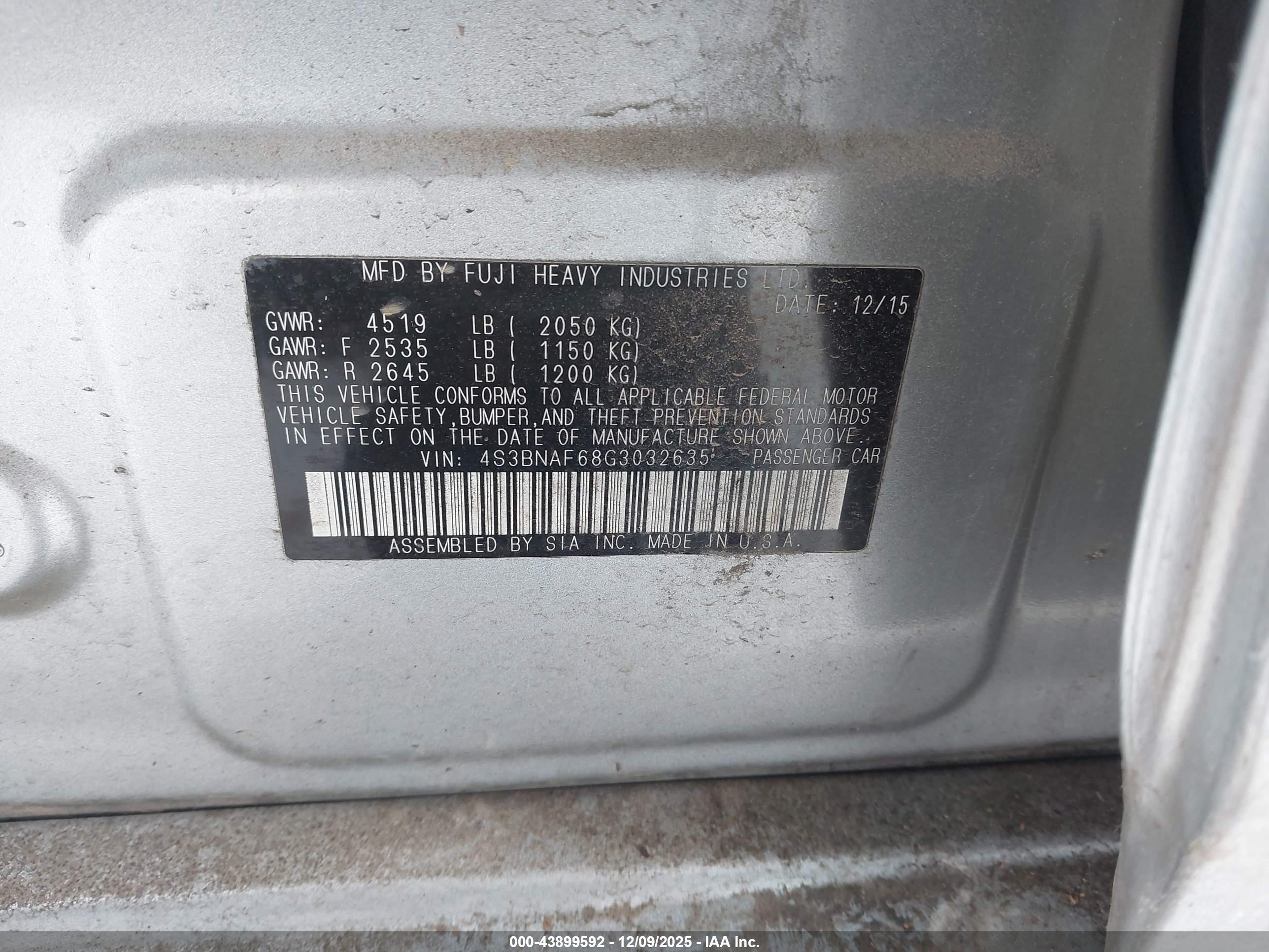 SUBARU LEGACY image 9